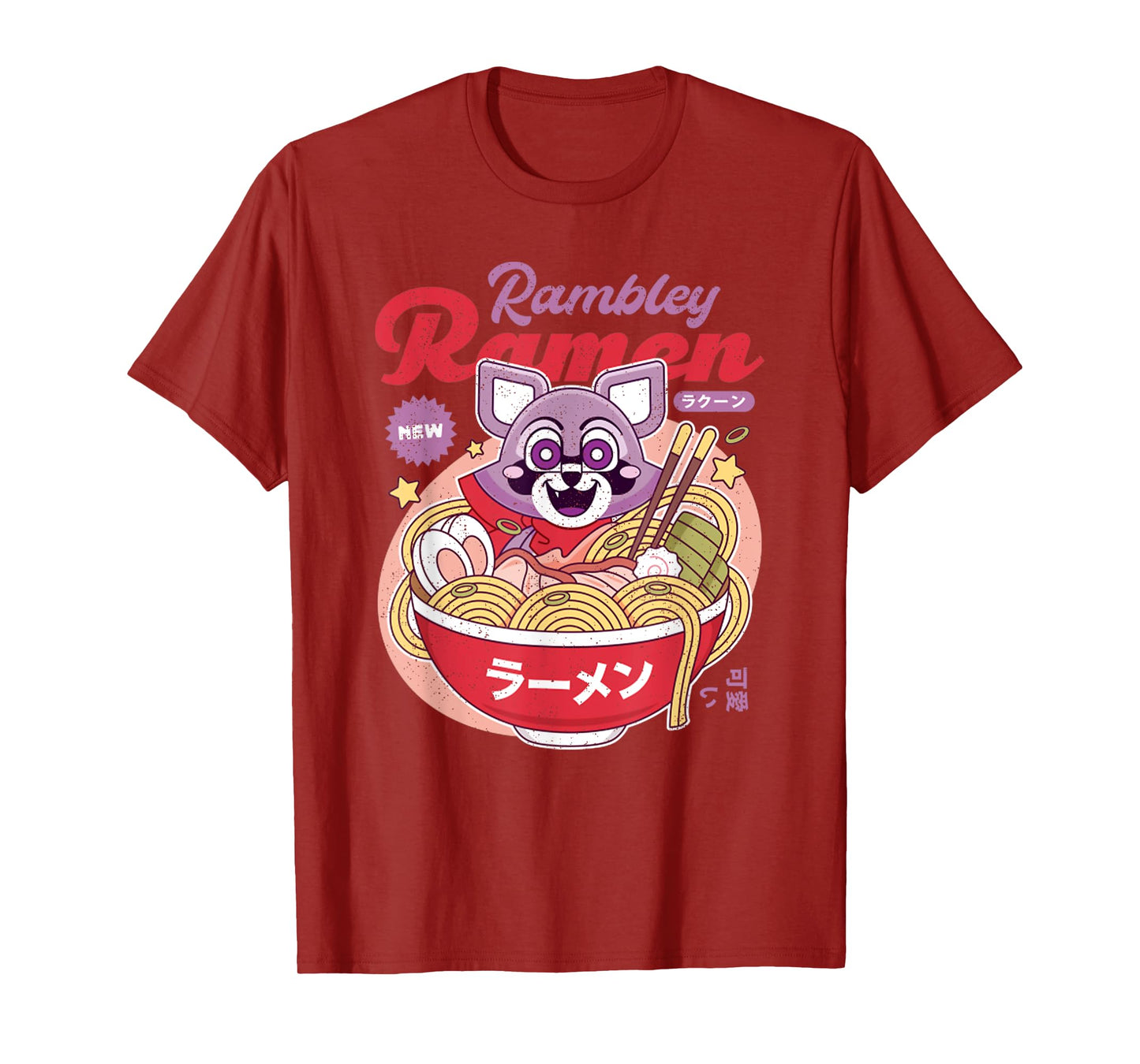 Vintage Rambley The Japanese Raccoon Ramen T-Shirt