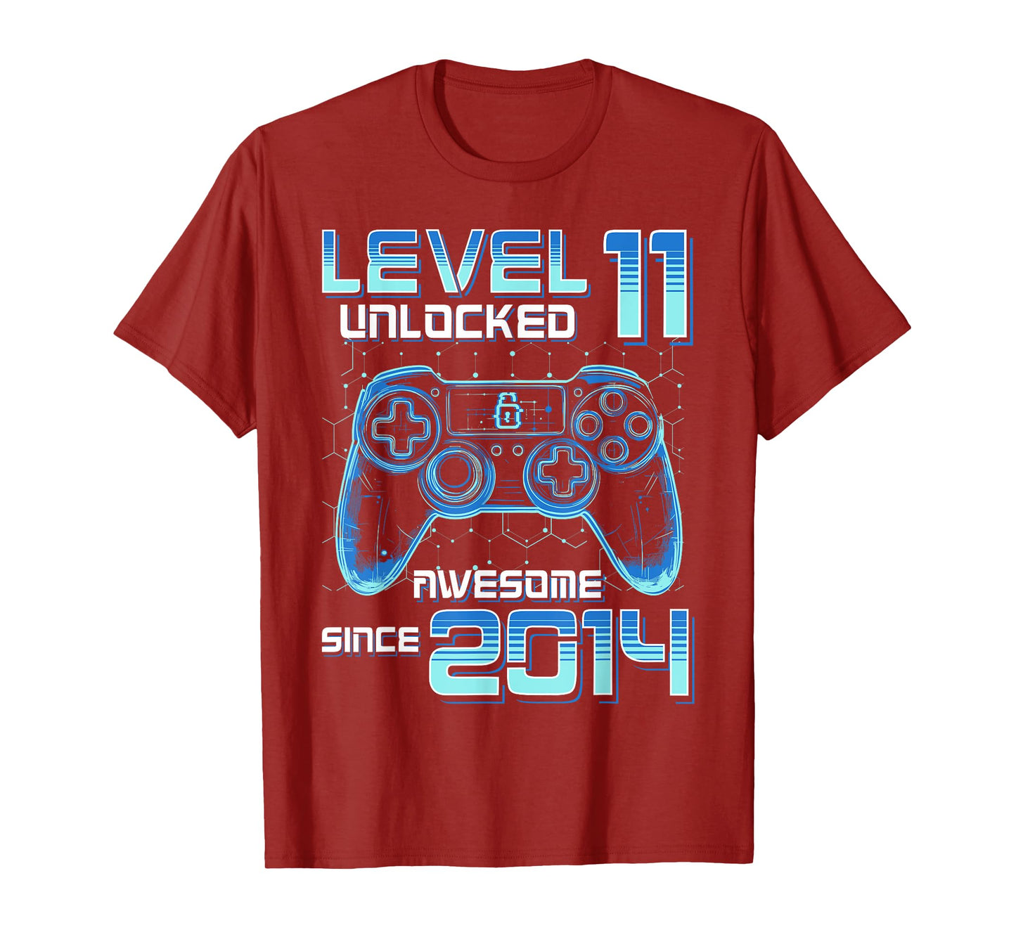 Level 11 Unlocked Video Game Party 11th Birthday Gamer Boys T-Shirt
