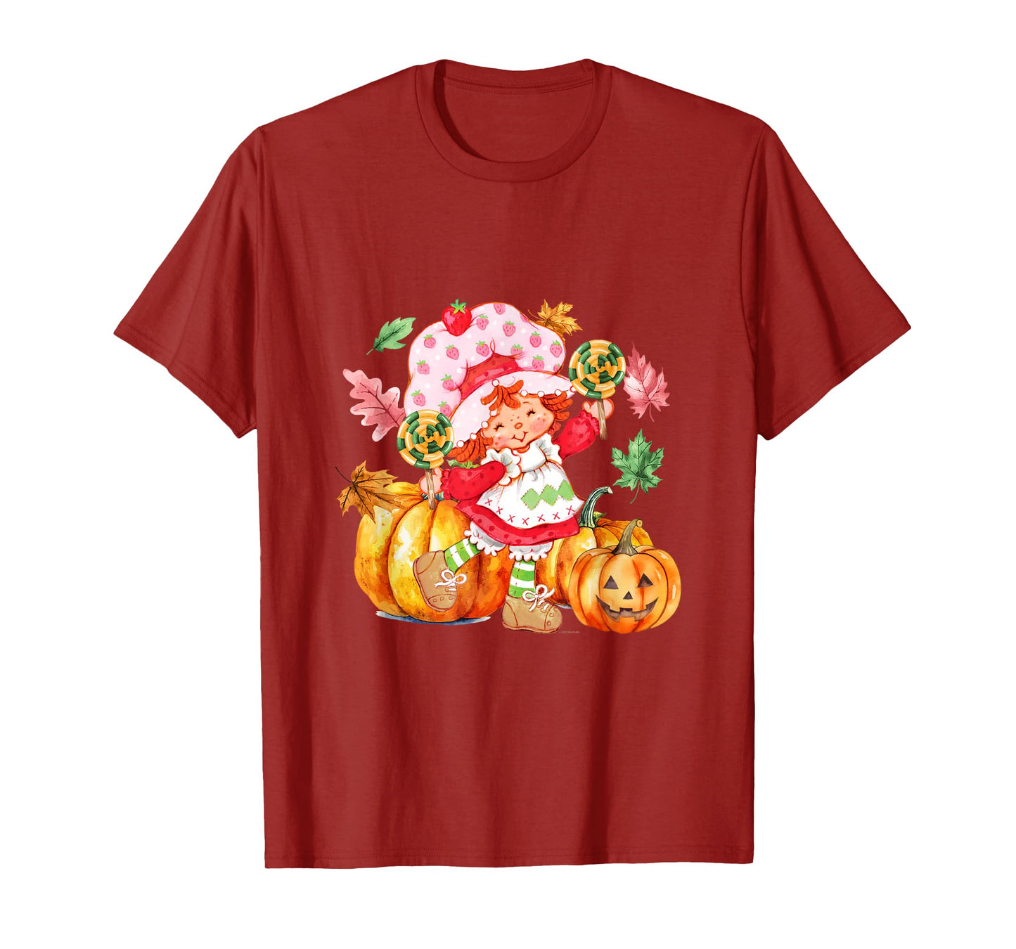 Strawberry Shortcake Halloween Pumpkins And Candy Fall Vibes T-Shirt