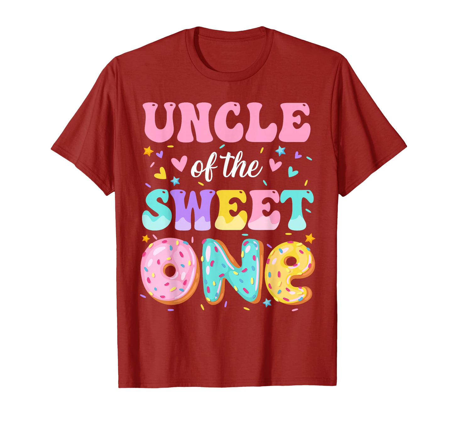 Uncle Of The Sweet One 1st Birthday Donut Bday Party T-Shirt