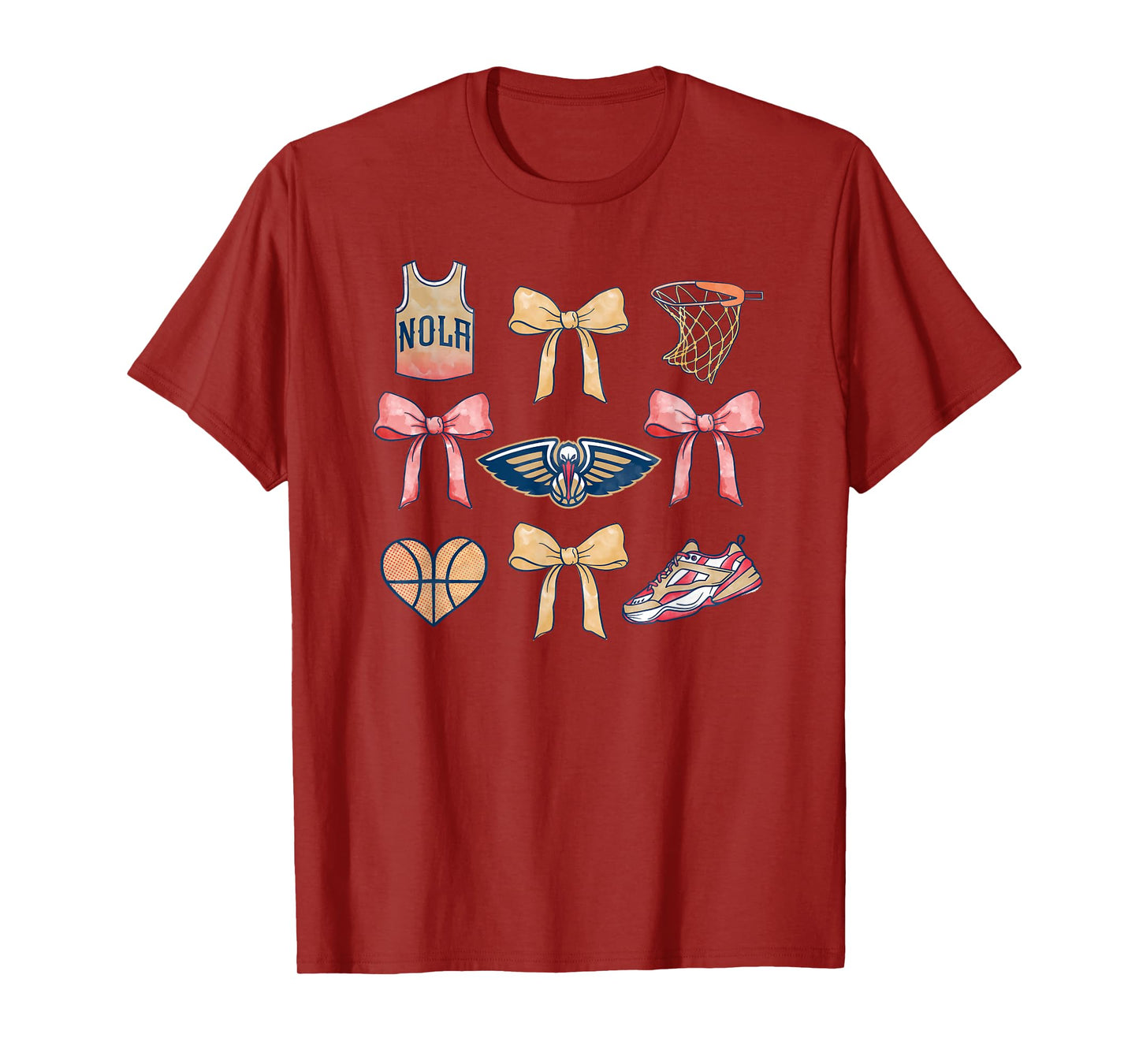 NBA New Orleans Pelicans Bow Grid T-Shirt