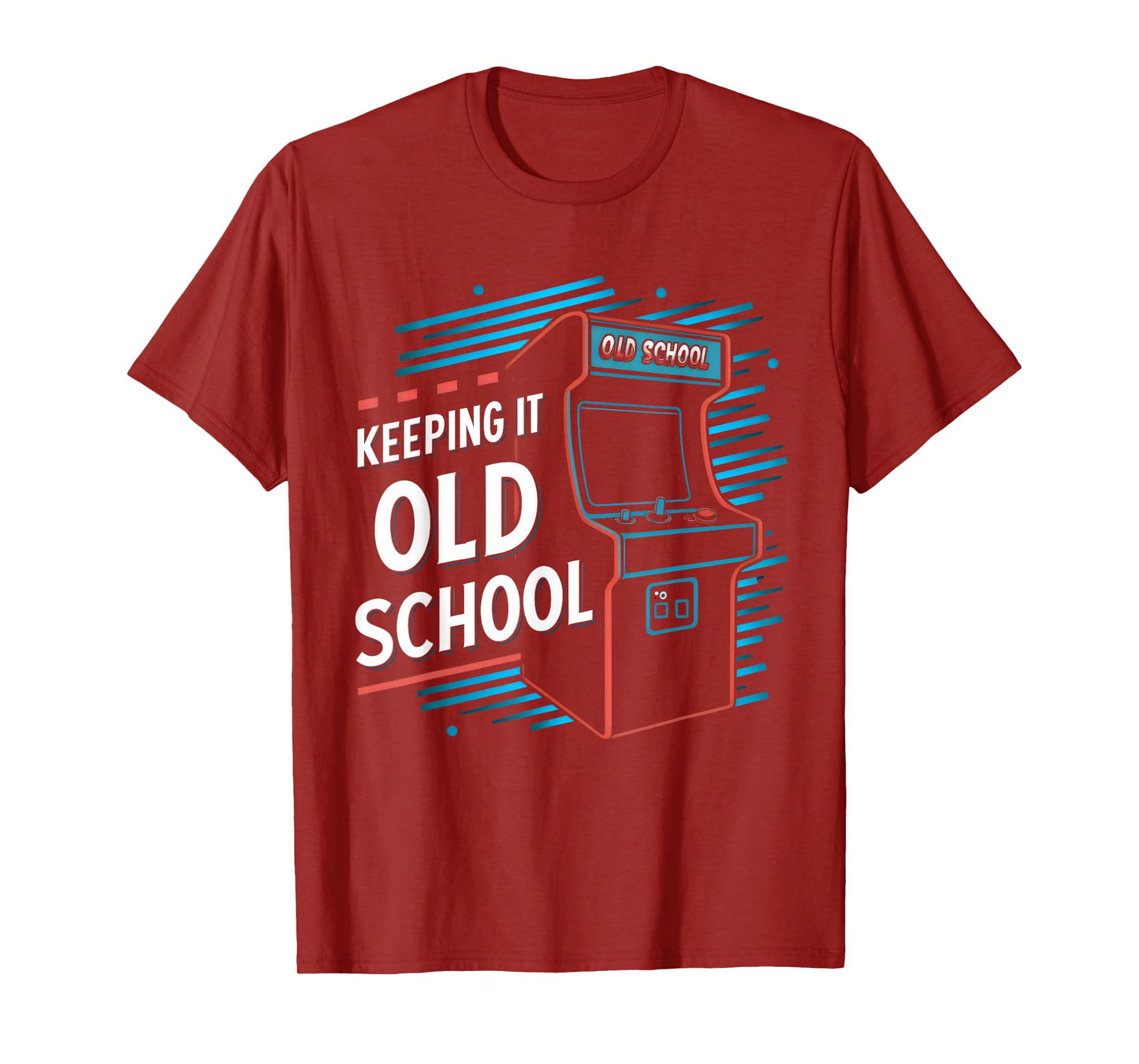 Keeping It Old School Gamer Vintage 80's 90's Arcade Gaming T-Shirt