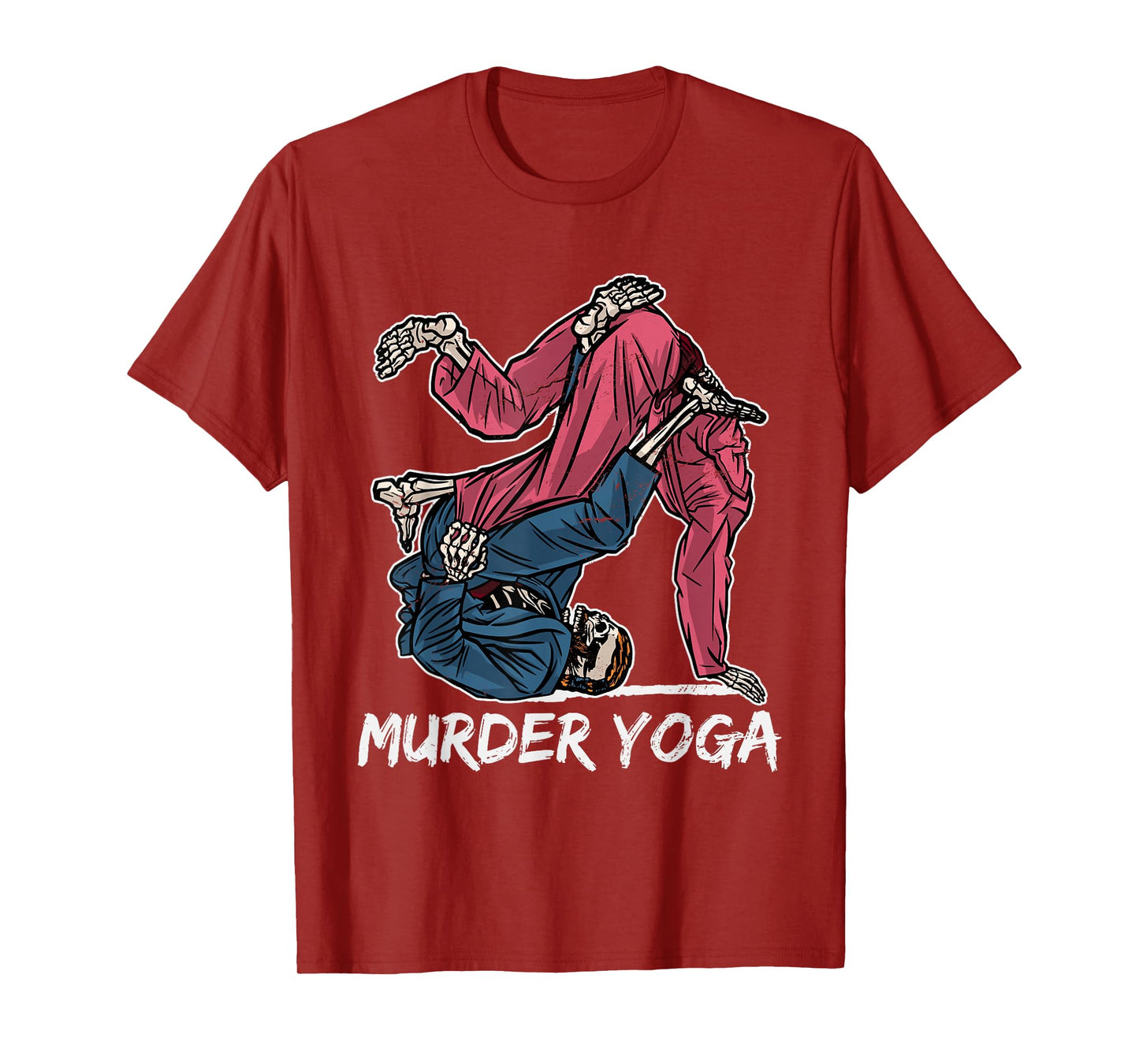 Retro Brazilian Jui Jitsu Clothing Murder Yoga BJJ Grappling Vintage Jujutsu Martial Arts T-Shirt