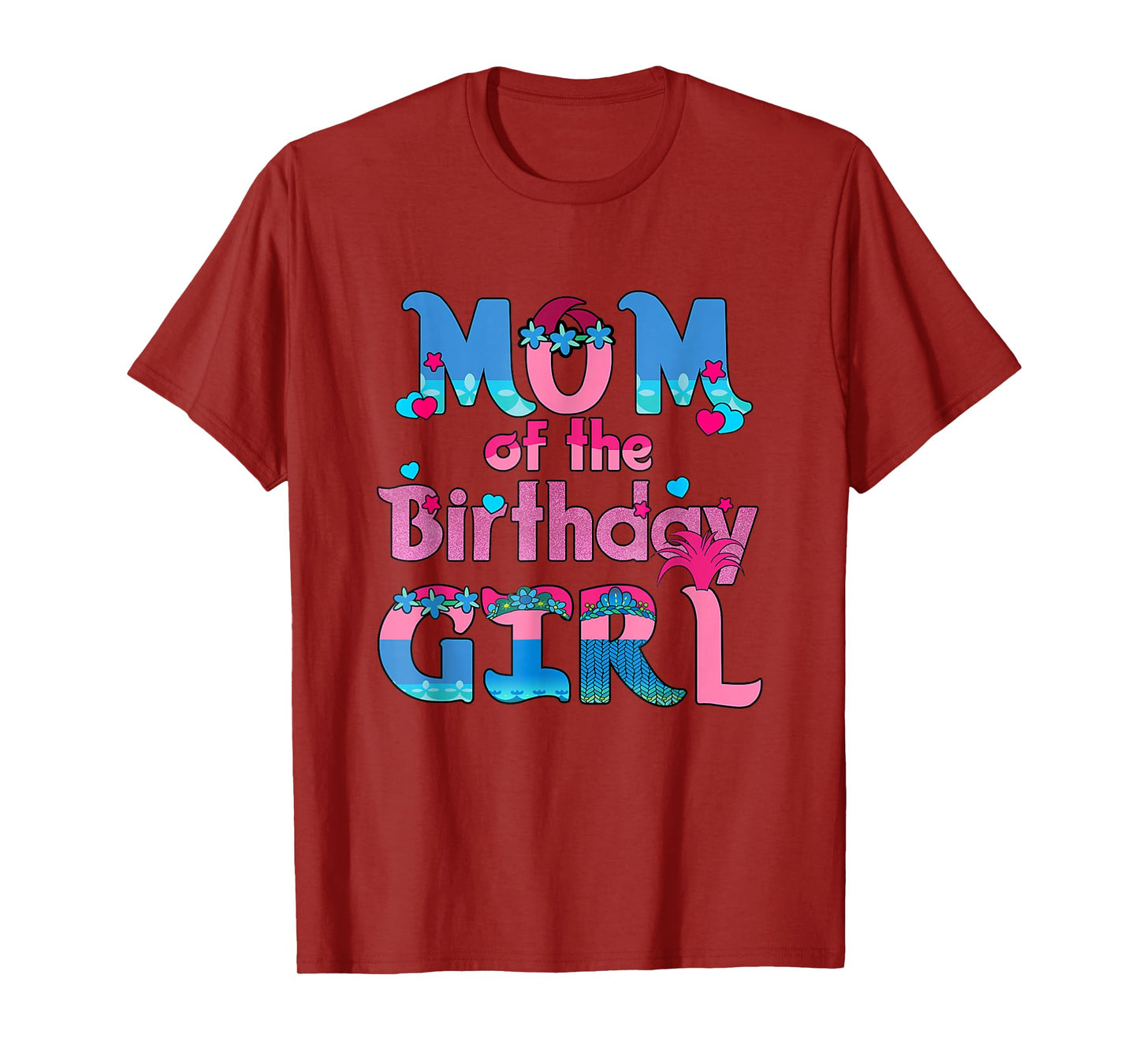 Family Party Decorations Mom Of The Birthday Girl T-Shirt