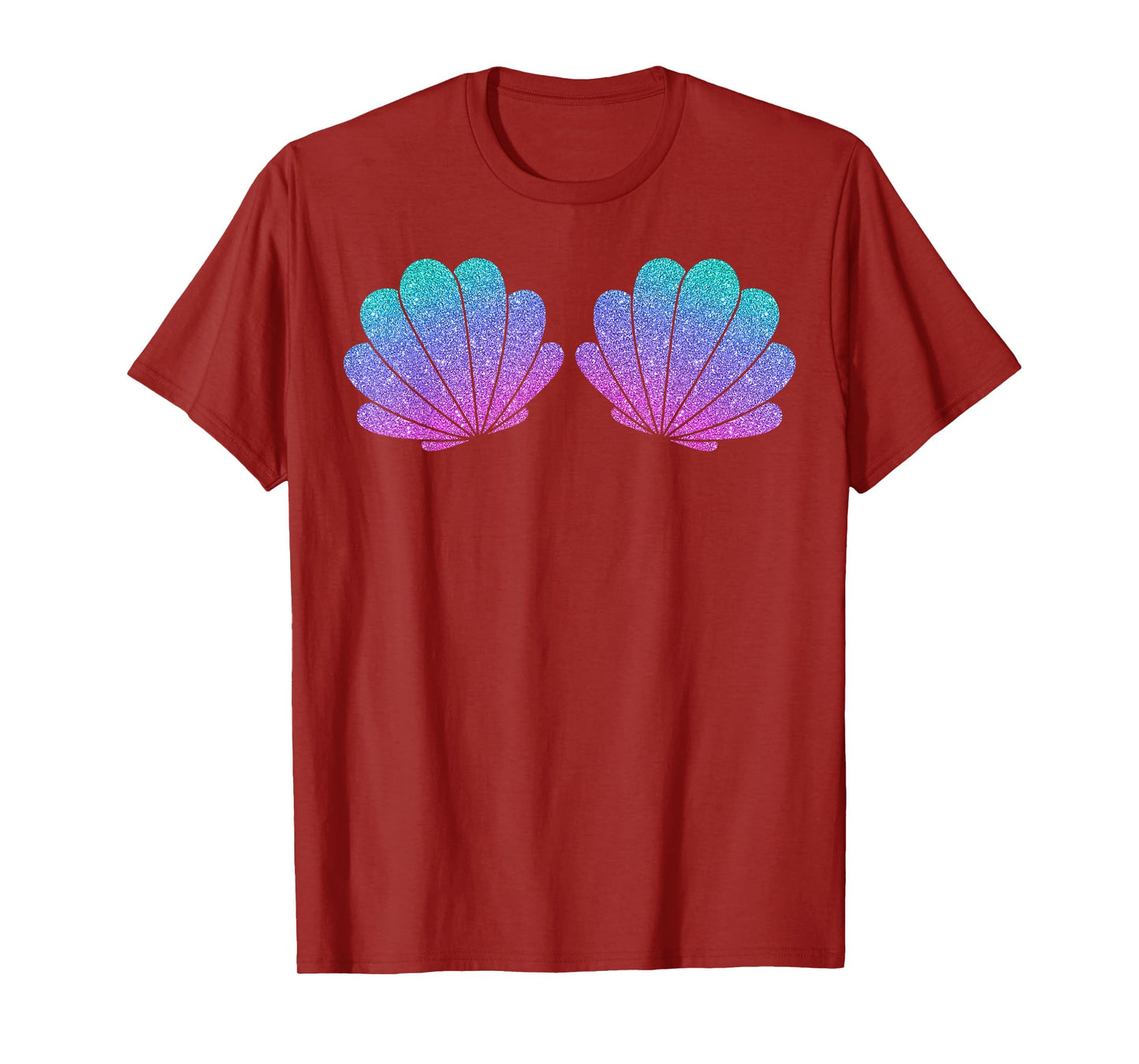Sea Shell Mermaid Summer Costume Beach Vibes Birthday Party T-Shirt