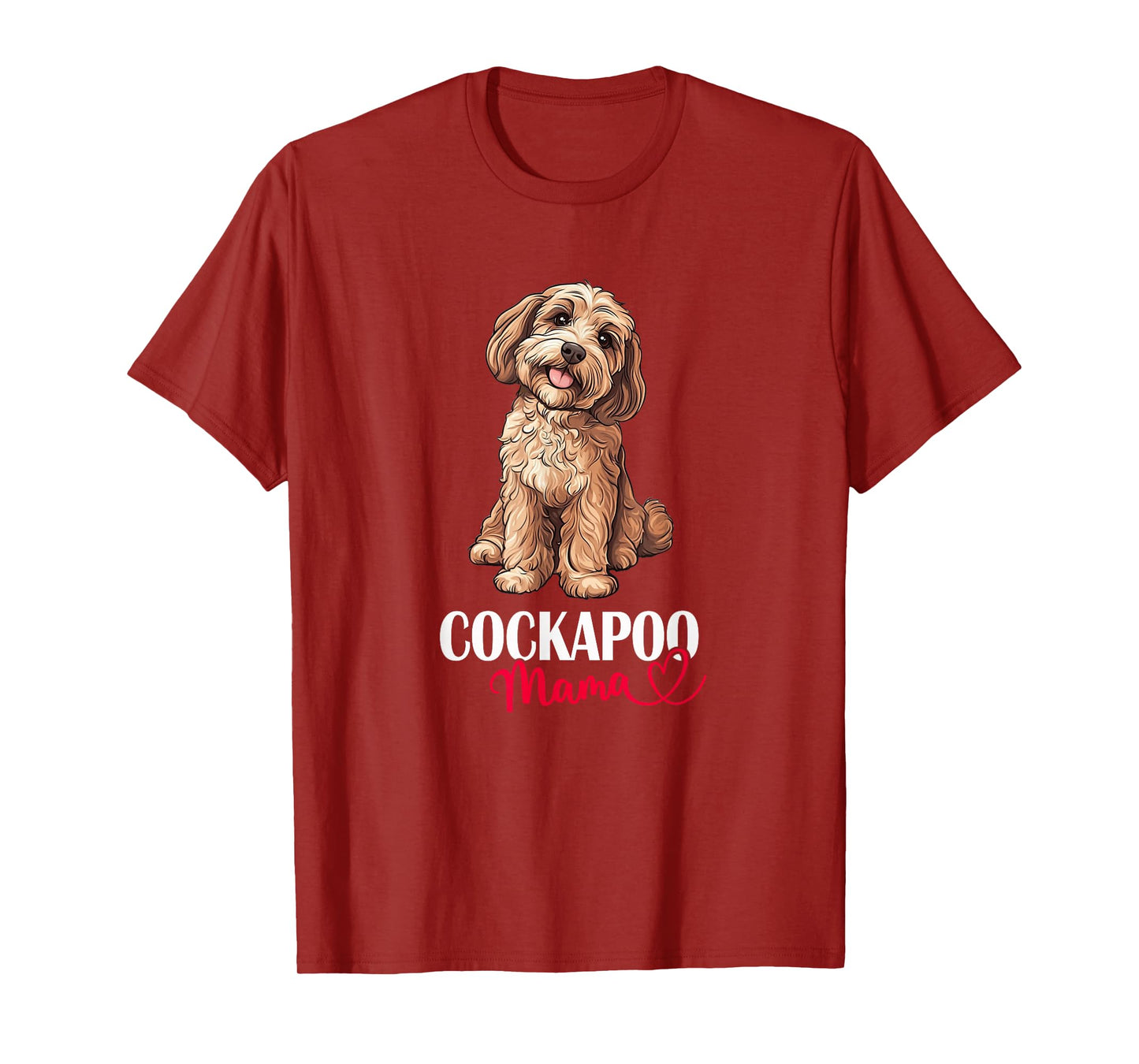 Womens Cute Illustration for Owners Lovers Mom Cockapoo Mama T-Shirt