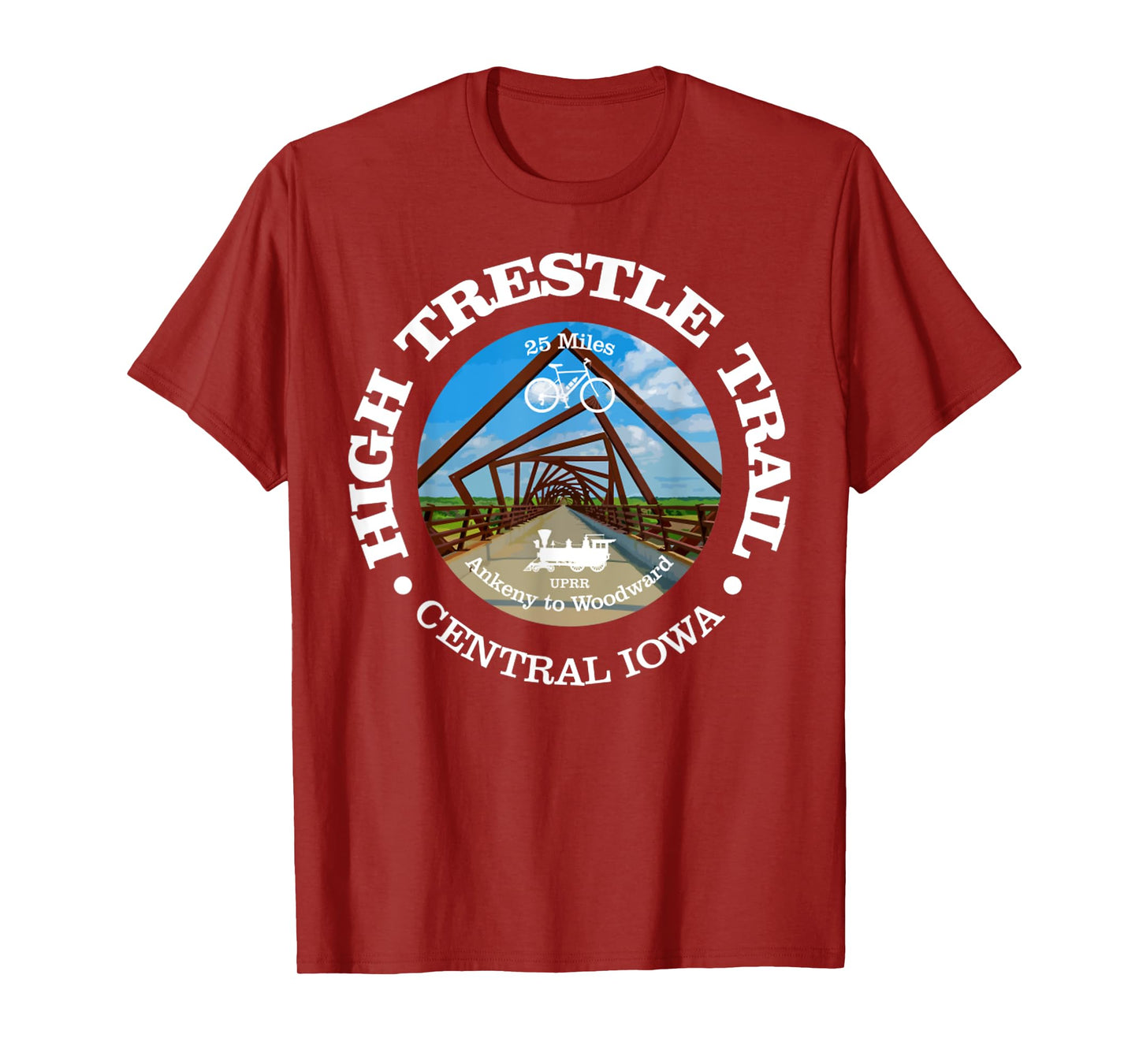 High Trestle Trail Funny Cycling High Trestle Iowa T-Shirt