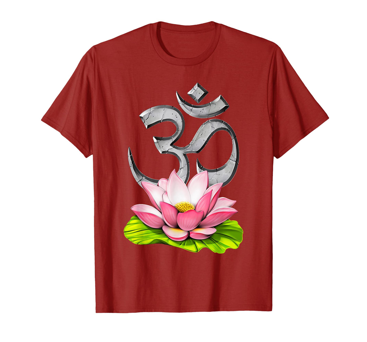 Yoga Lotus Om Symbol Zen Meditation Spiritual Buddhist T-Shirt