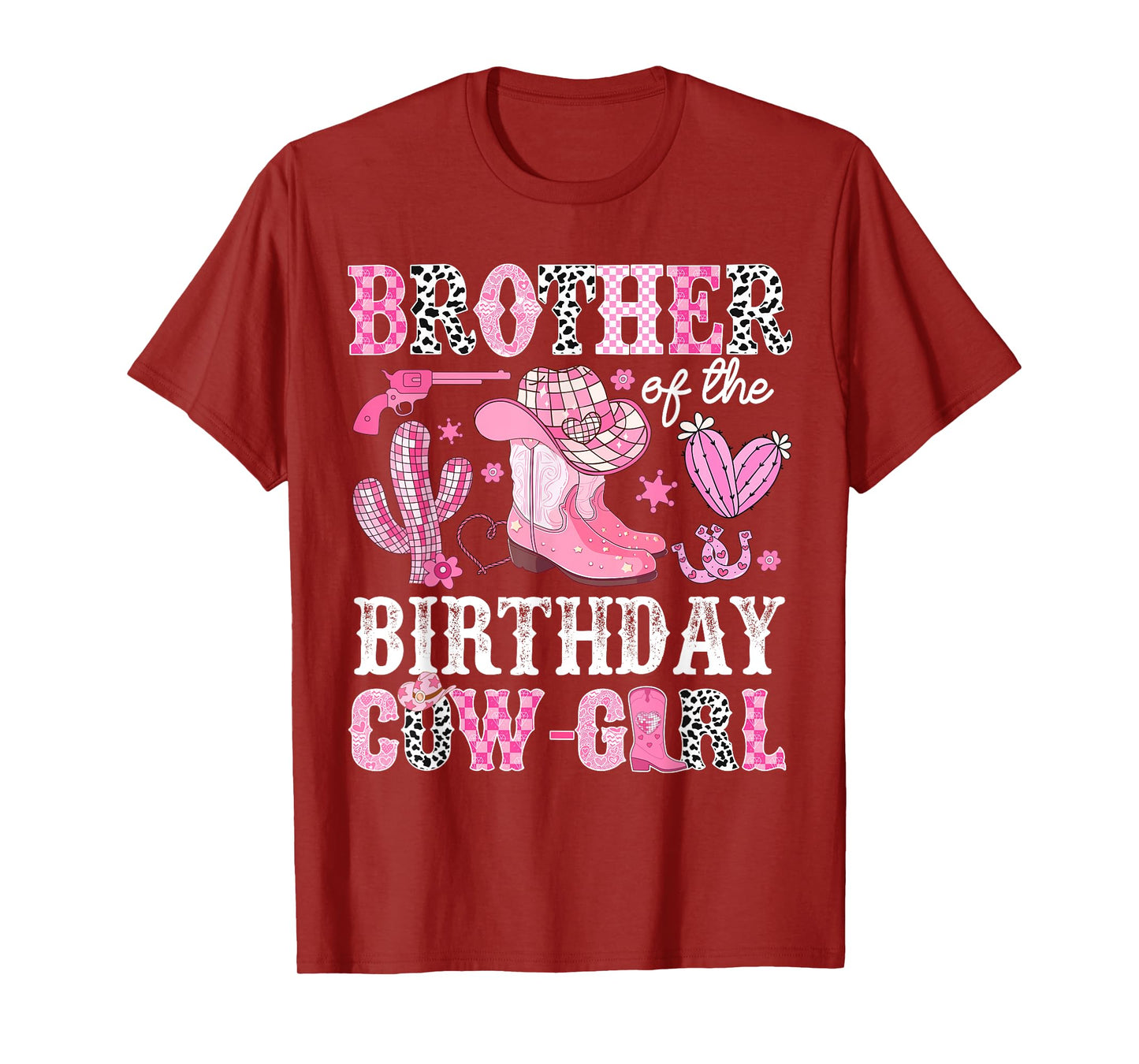Brother Of The Birthday Cow-Girl Rodeo Cowgirl Bday T-Shirt
