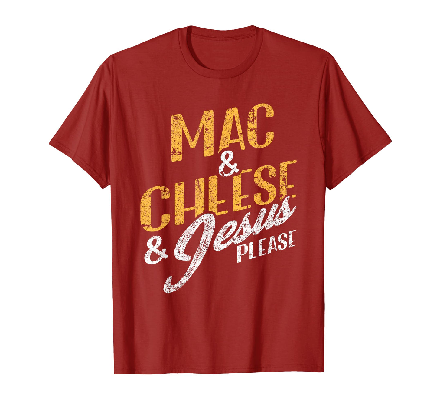 Mac & Cheese Jesus Please Christian Vintage Food Lover T-Shirt