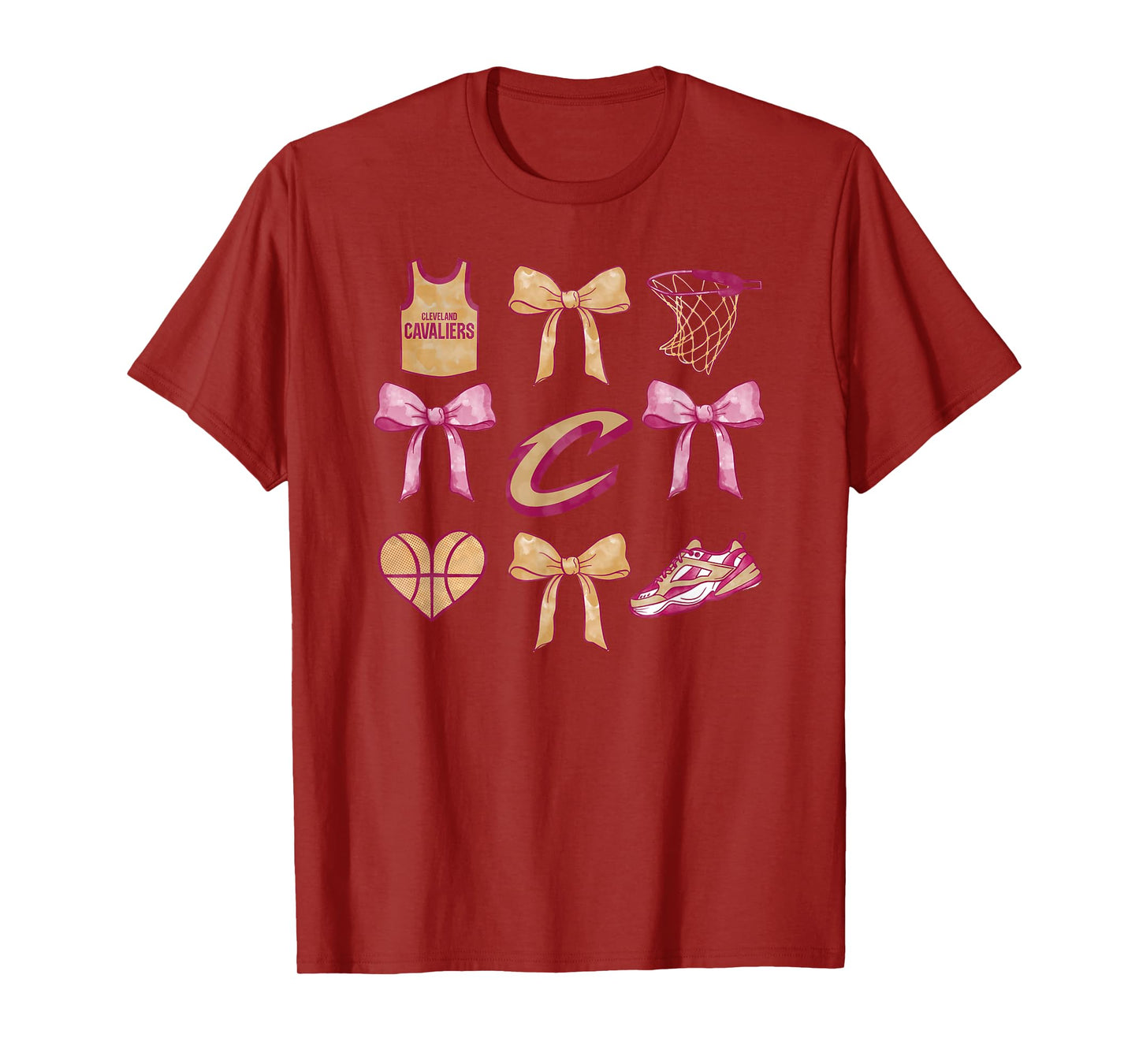 NBA Cleveland Cavaliers Bow Grid T-Shirt