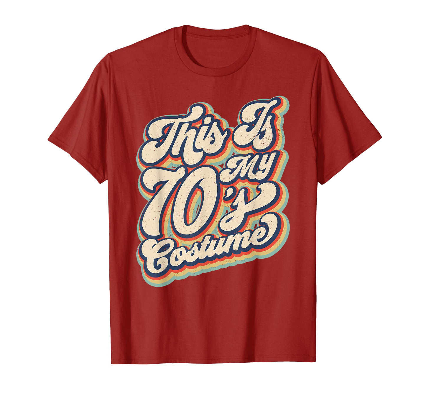 This Is My 70s Costume Vintage Retro Halloween 70's Hippie T-Shirt