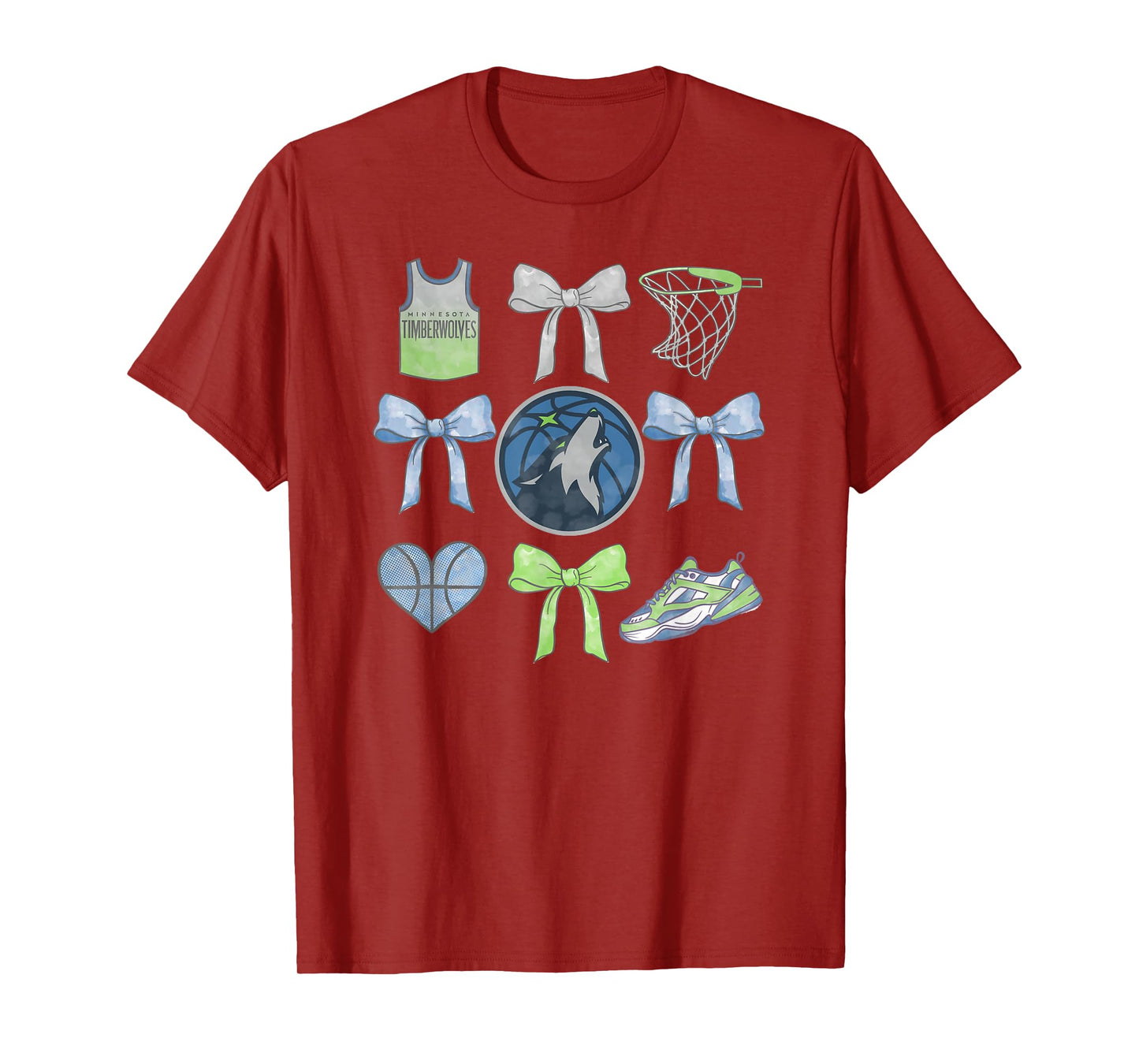 NBA Minnesota Timberwolves Bow Grid T-Shirt