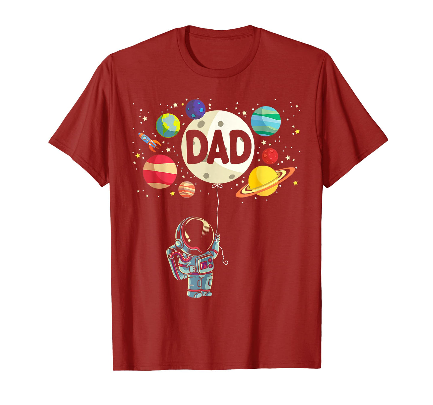 Dad of The Birthday Boy Space Astronaut 1st Birthday Family T-Shirt