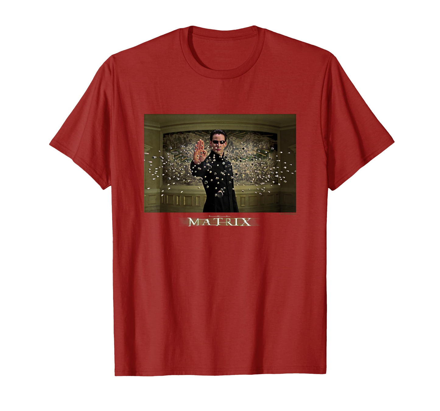 The Matrix Neo Stopping Bullets Frame Panel T-Shirt