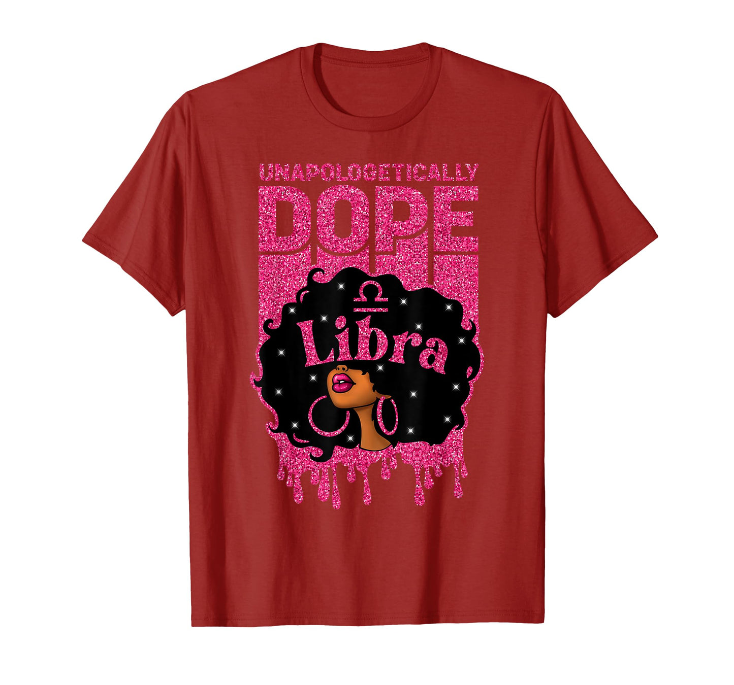 Unapologetically Dope Libra Afro Woman Zodiac Sign T-Shirt