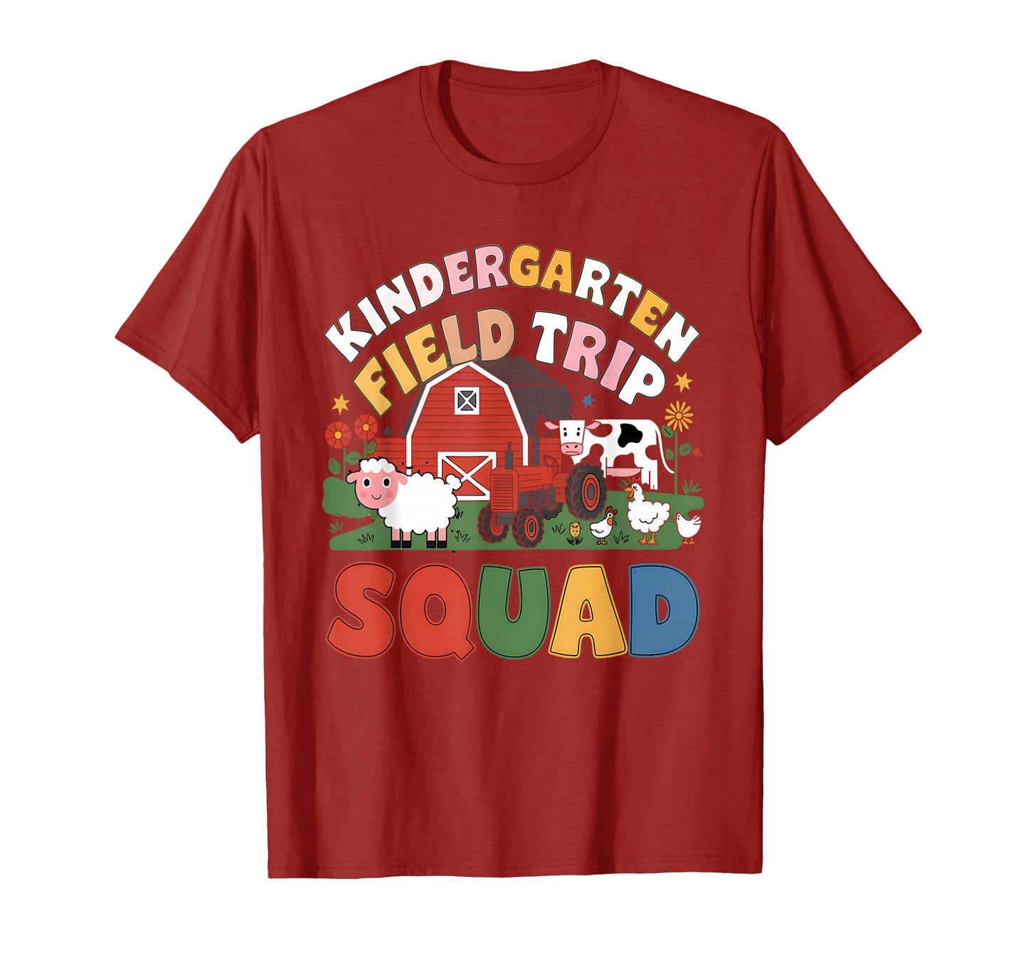 Kindergarten Field Trip Squad Teacher Students Matching T-Shirt