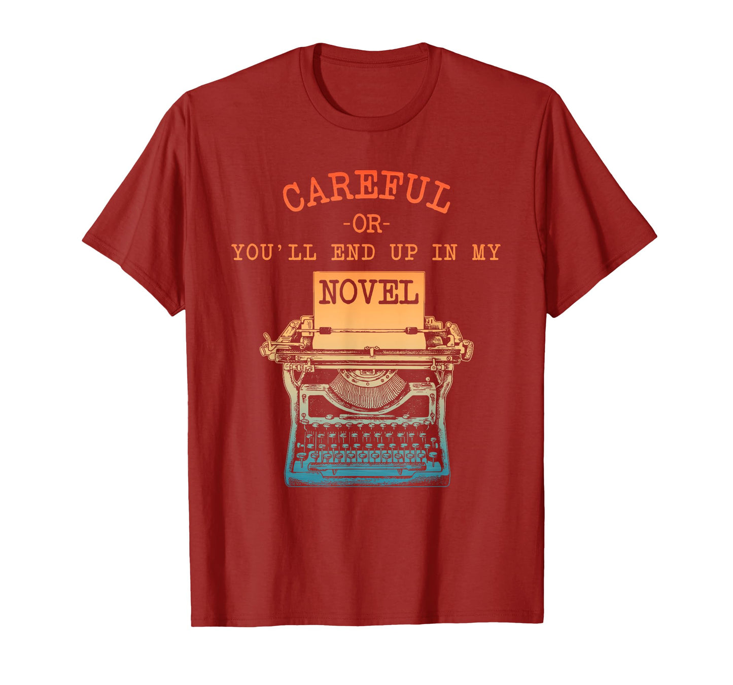 Writer Art For Men Women Novel Writing Poet Novelist Author T-Shirt
