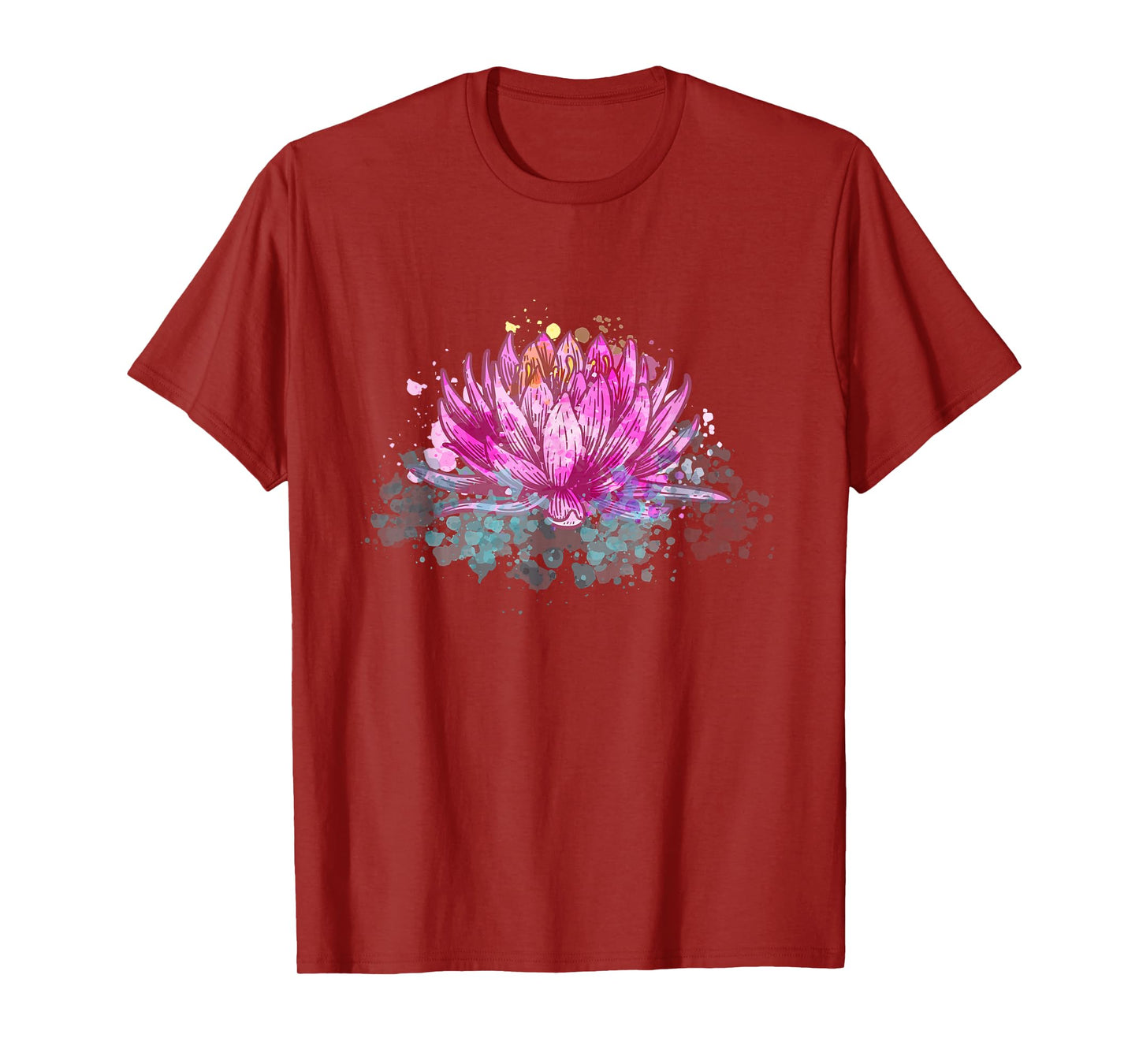 Lotus Flower Namaste Spiritual Yoga Floral Meditation Yogi T-Shirt