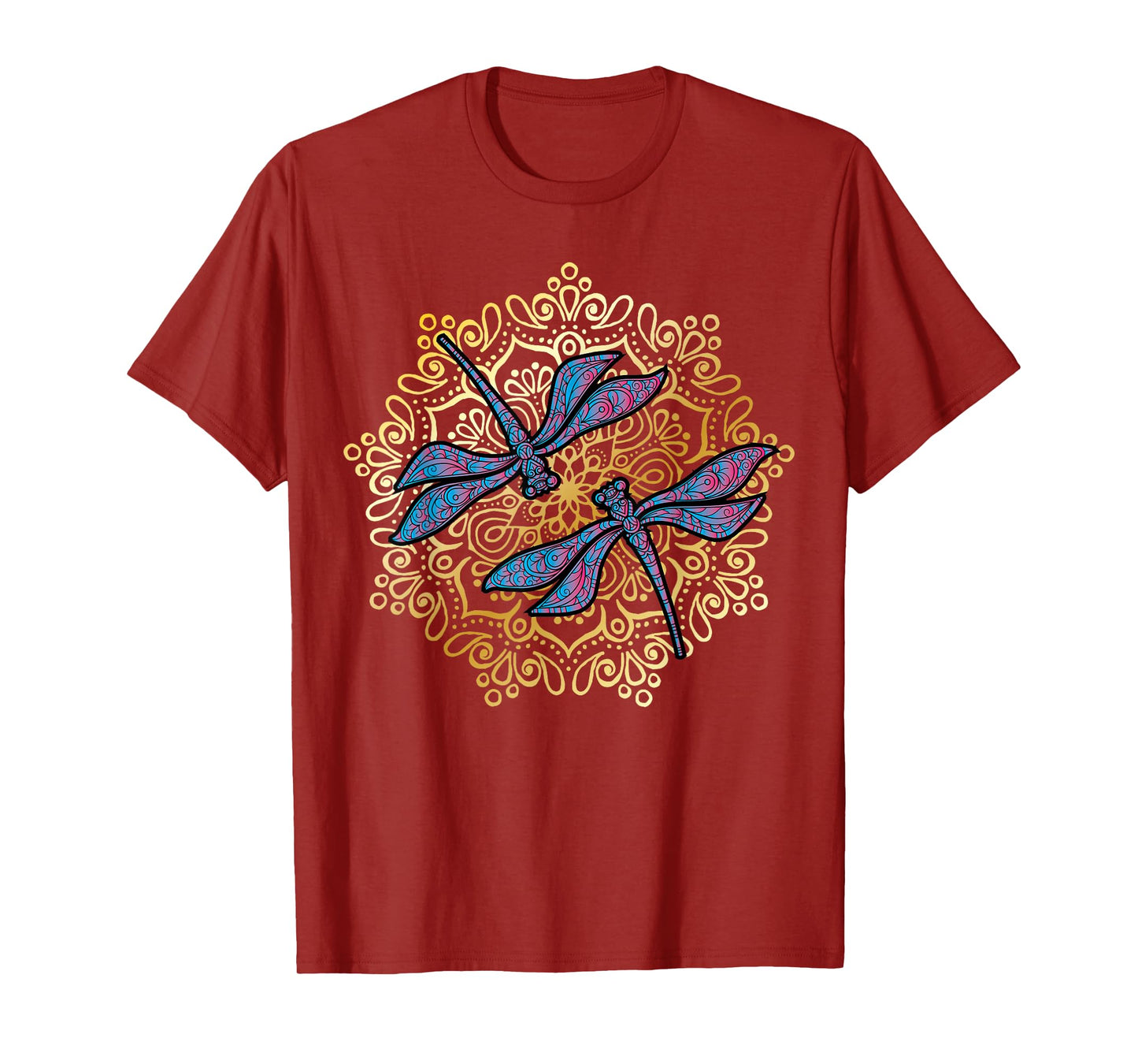 Mandala Dragonfly - Magical Dragonflies As A Spiritual Yoga T-Shirt