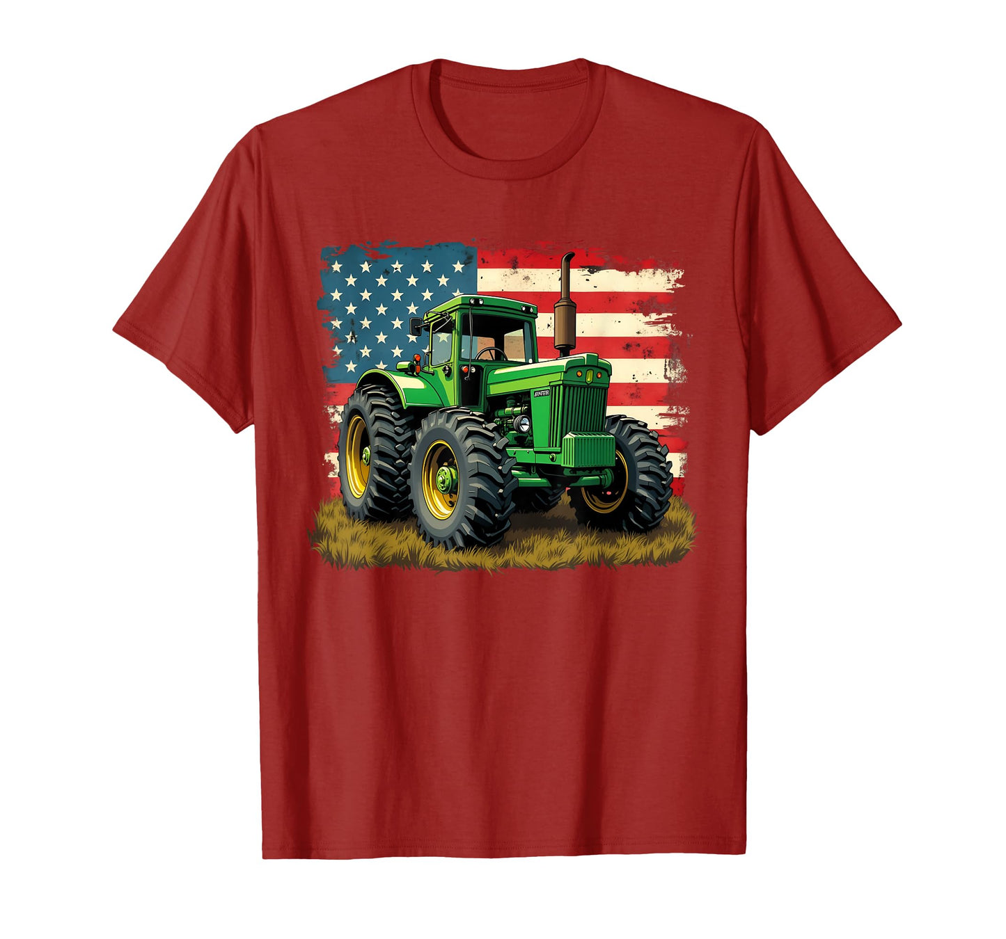 Agriculture Farm Tractor USA Flag tractor American farm USA T-Shirt