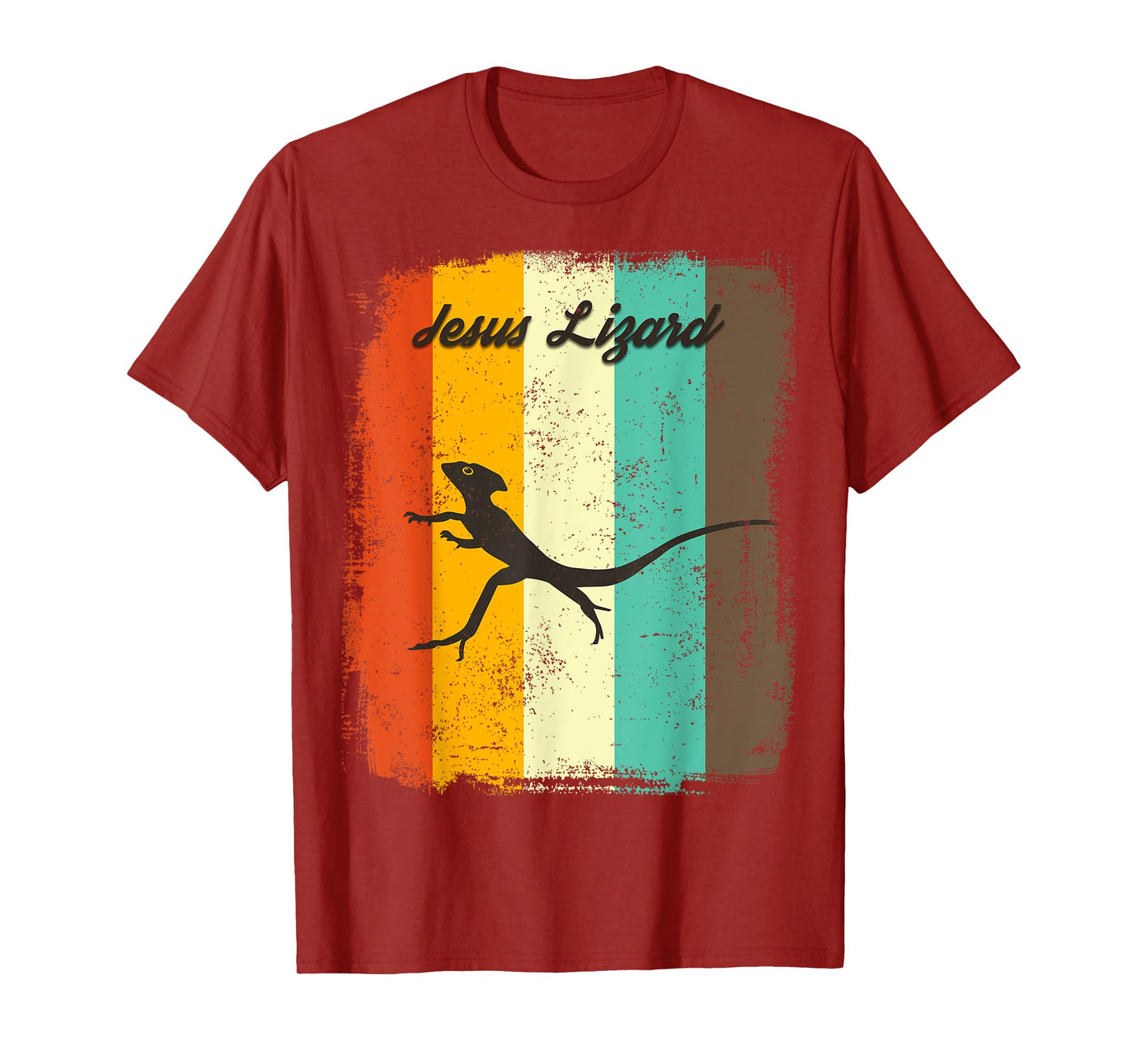 Jesus Lizard Retro 70s Vintage Reptile Lover T-Shirt