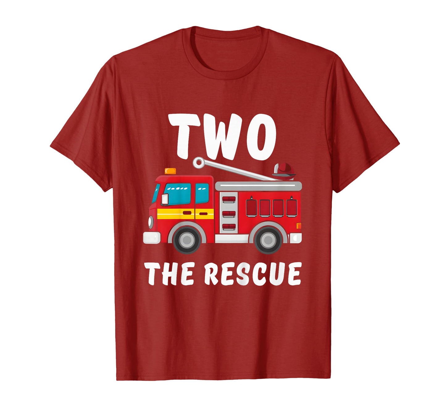2 The Rescue Fireman 2nd Birthday party T-Shirt
