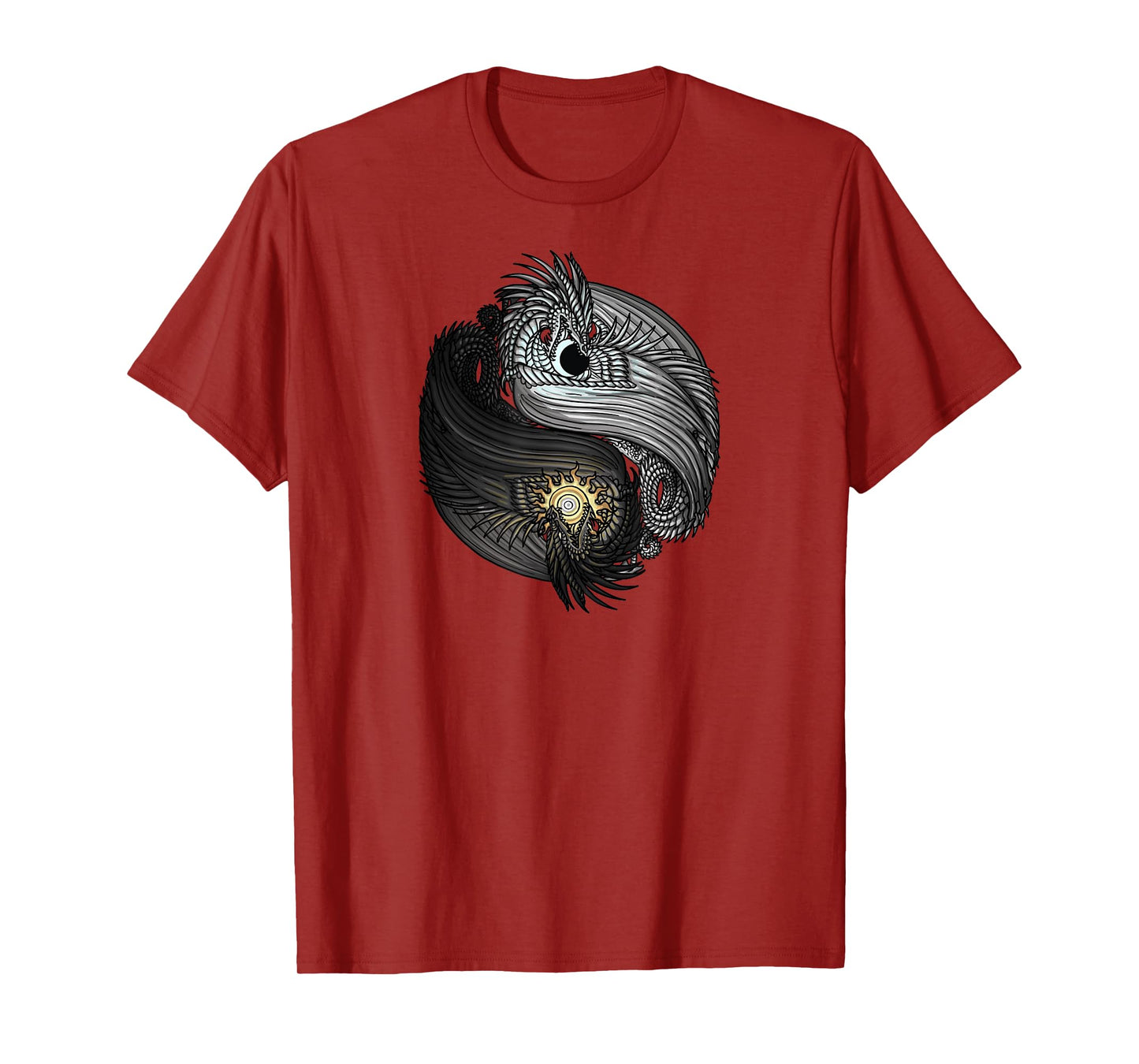 The Dreaming Dragon Sun and Moon Yin Yang Dragons T-Shirt