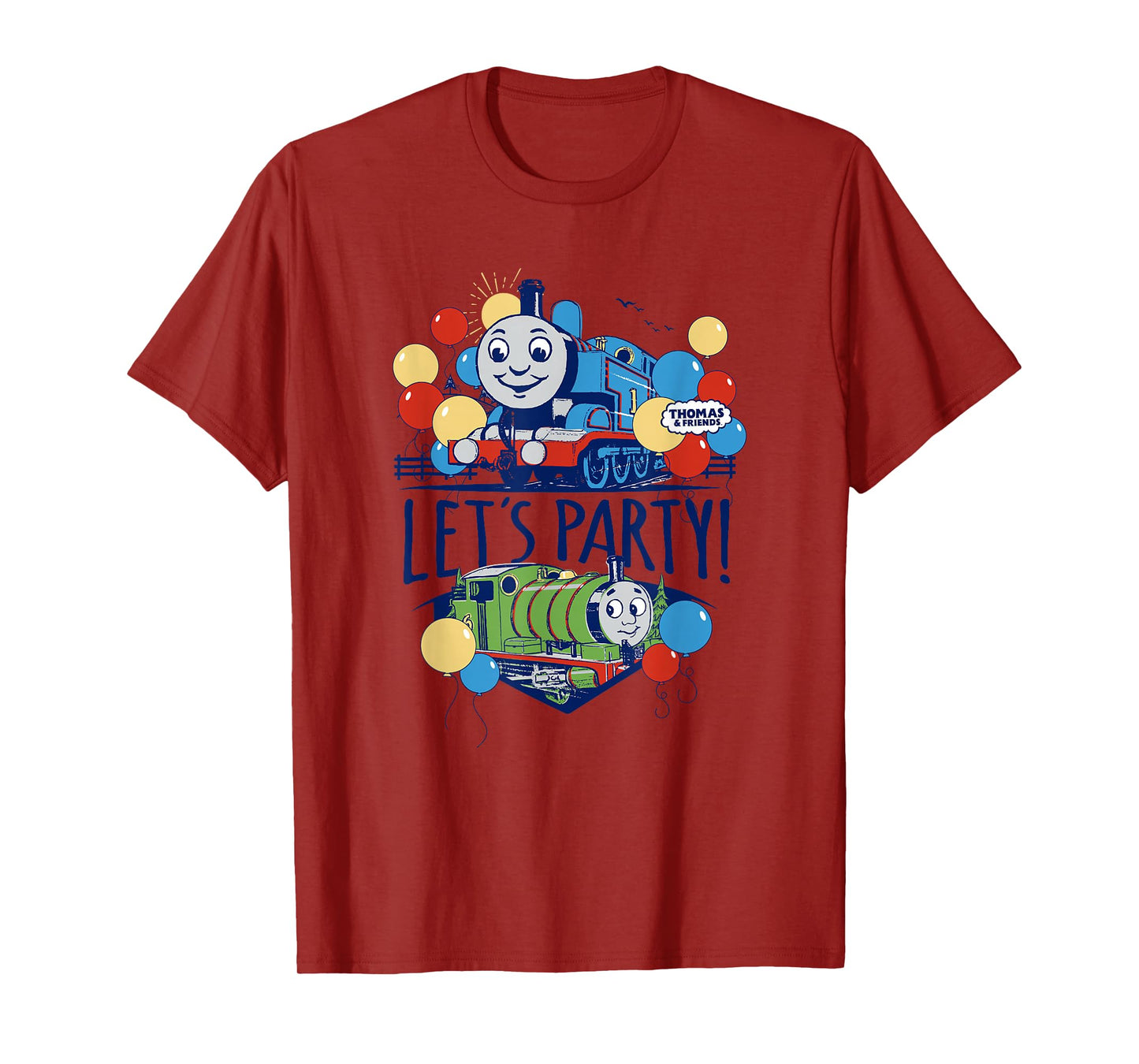 Thomas & Friends - Blue Vintage Let's Party T-Shirt