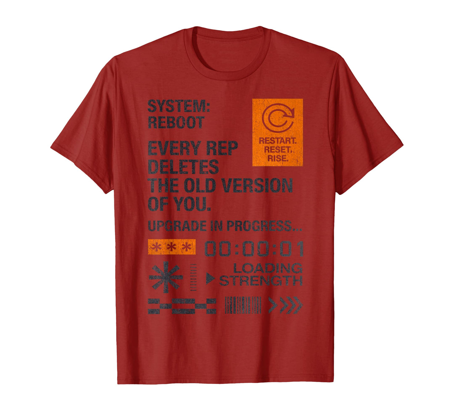Y2K Fitness Quote Gym Training Discipline Yoga Sport Workout T-Shirt
