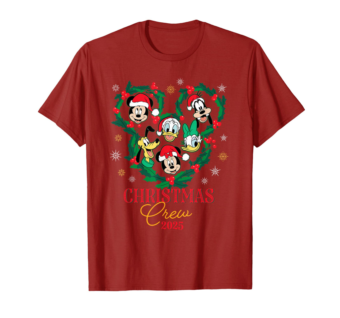 Disney Mickey & Friends Christmas Crew 2025 Holiday Trip T-Shirt