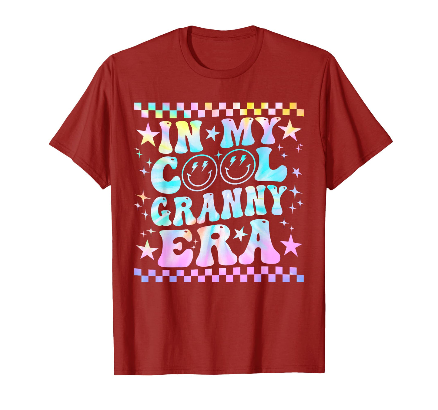 Tie Dye Groovy In My Cool Granny Era Funny Family T-Shirt