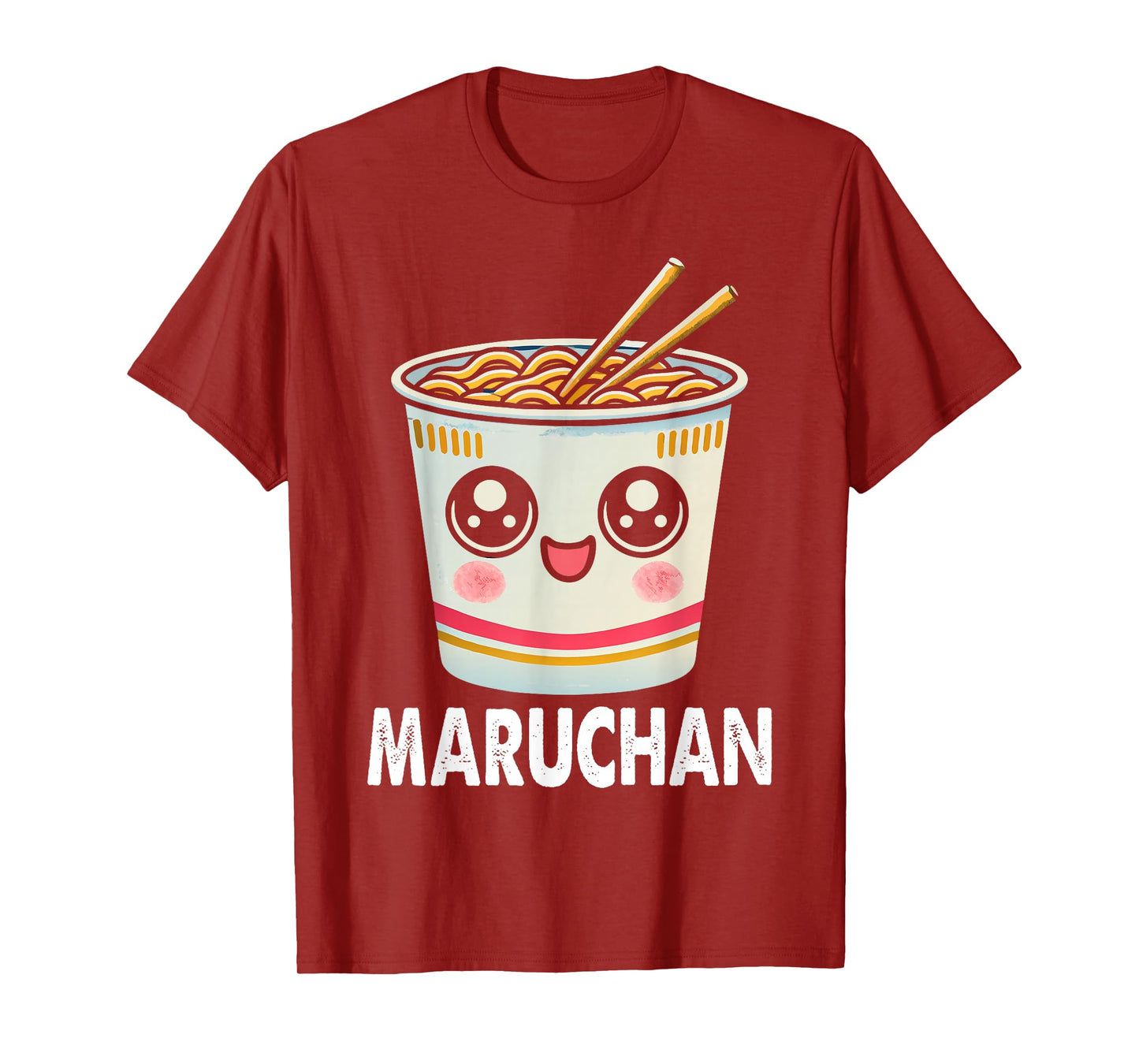 Cute Ramen Noodle Cup Face T-Shirt