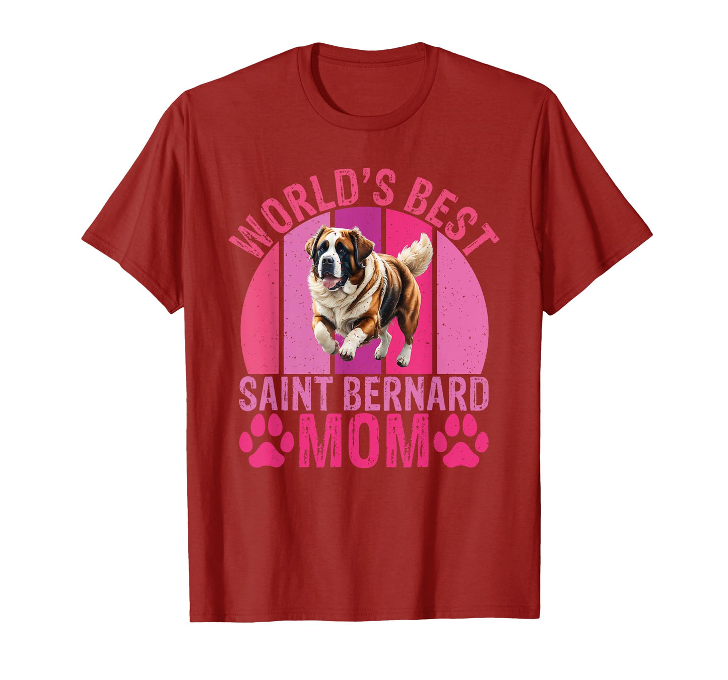 Worlds best Saint Bernard Mom St Bernard T-Shirt