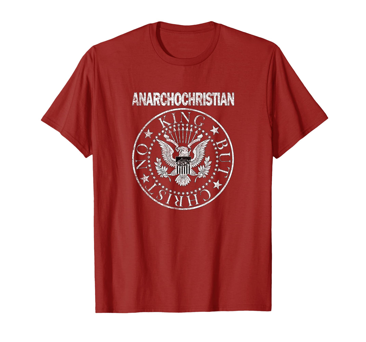 AnarchoChristian - No King But Christ Seal of Peace T-Shirt