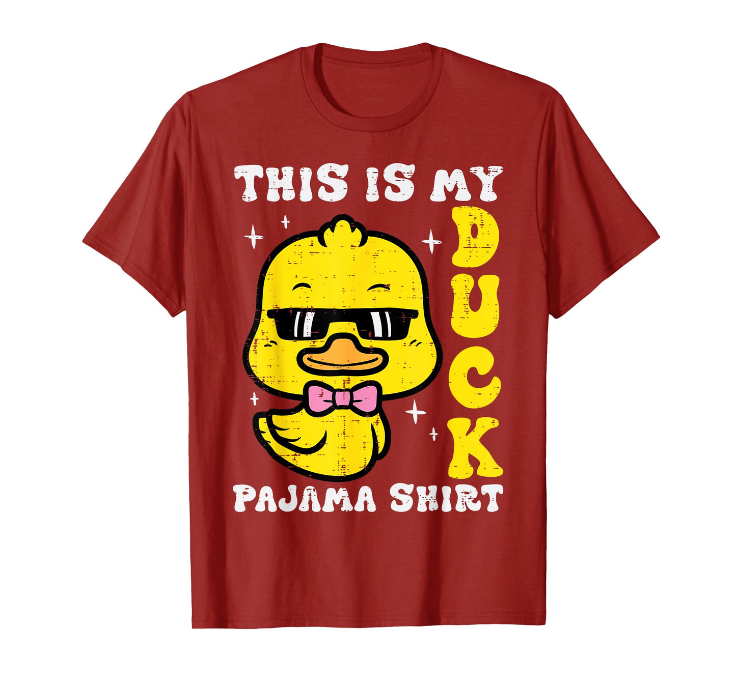 This Is My Duck Pajama Shirt Cute Women Girls Boys Kids Men T-Shirt