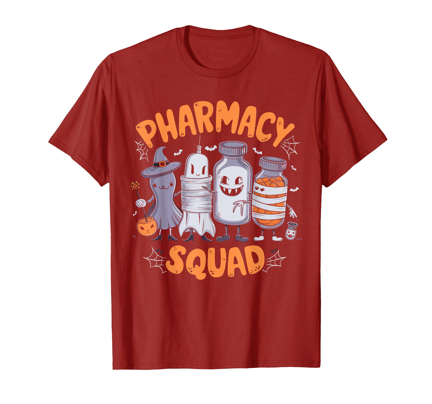 Pharmacy Squad Cute Halloween Pharmacist Techs Students Fun T-Shirt