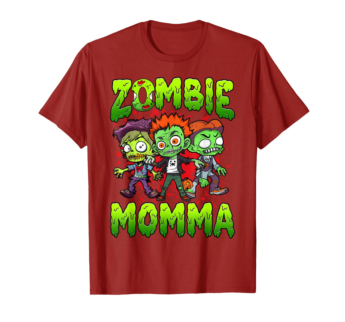 Zombie Momma Halloween Costume Family Matching T-Shirt