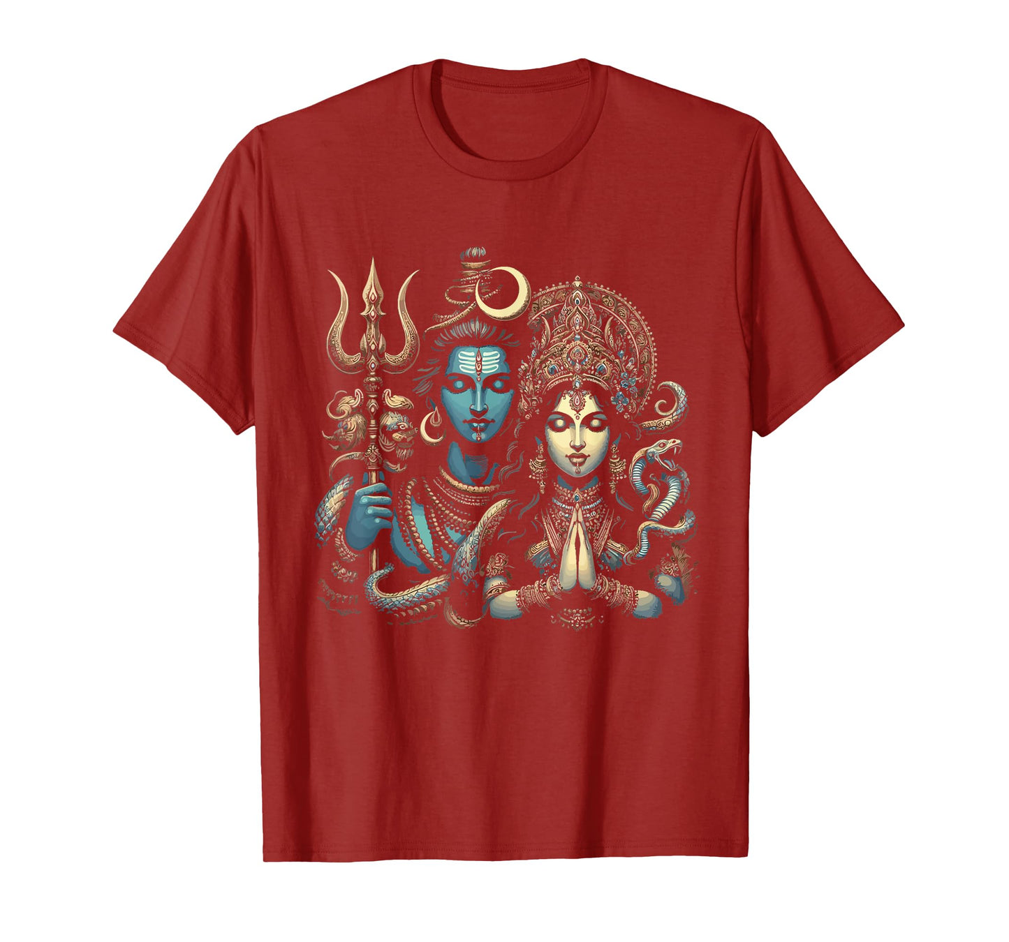 Lord Shiva Durga Hindu God Mahadeva Goddess Goddess Parvati T-Shirt