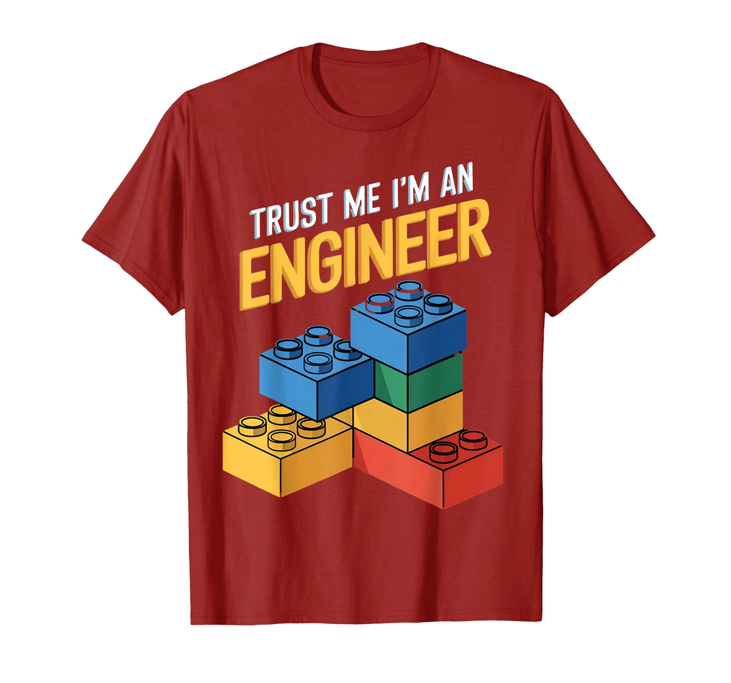 I'm An Engineer Kids Brick Builder Bricks Building Blocks T-Shirt