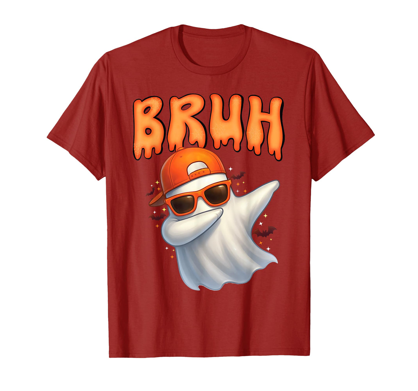 Funny Bruh Meme Spooky Dabbing Ghost Halloween Kids Toodlers T-Shirt
