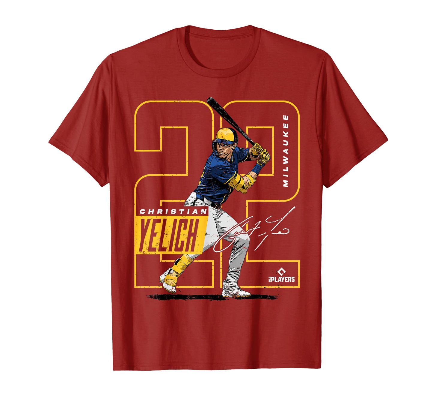 Christian Yelich | Milwaukee MLB Baseball Players| MLBCY201M T-Shirt