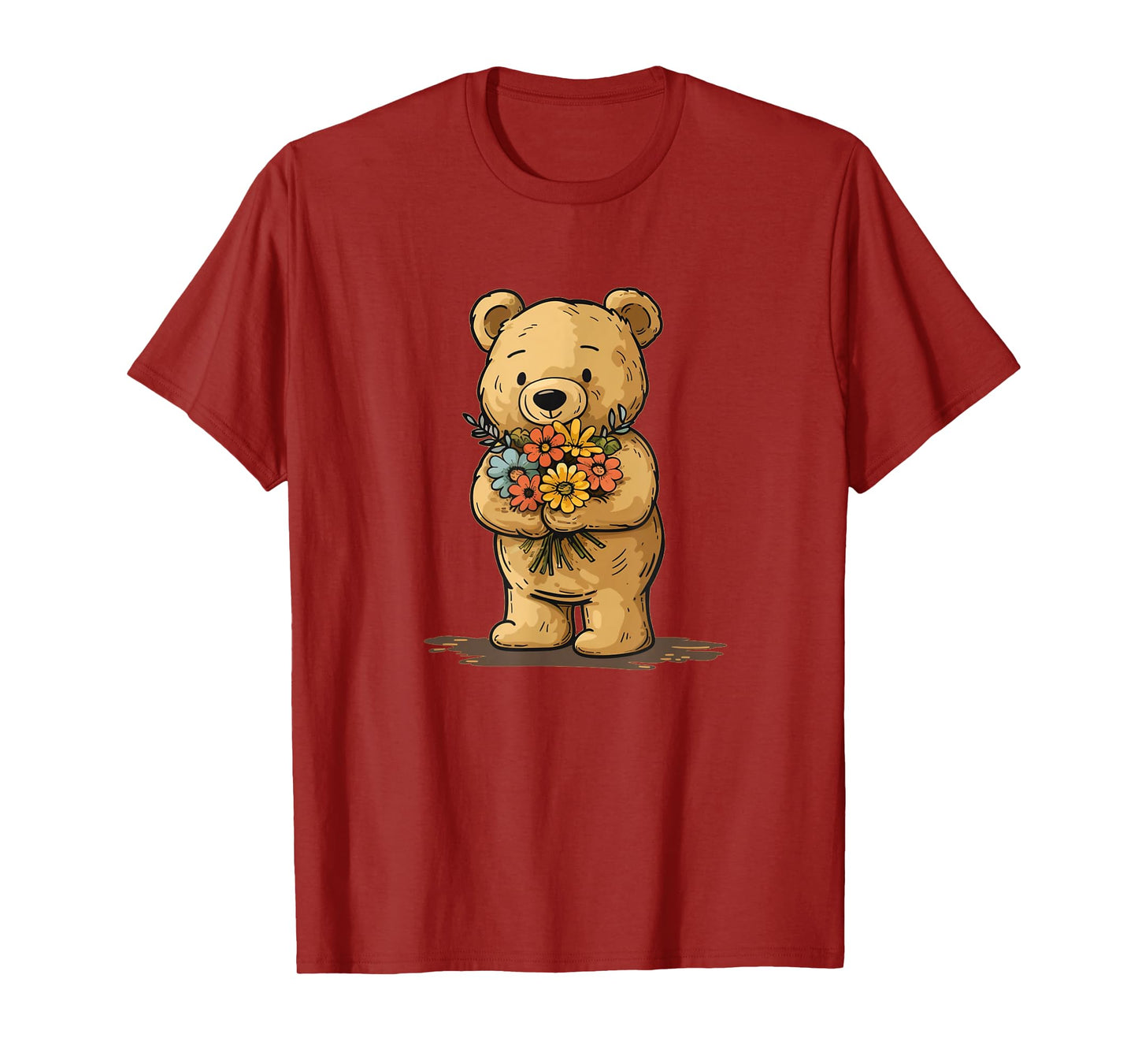 Sweet Teddy bear for flowers and garden lovers T-Shirt