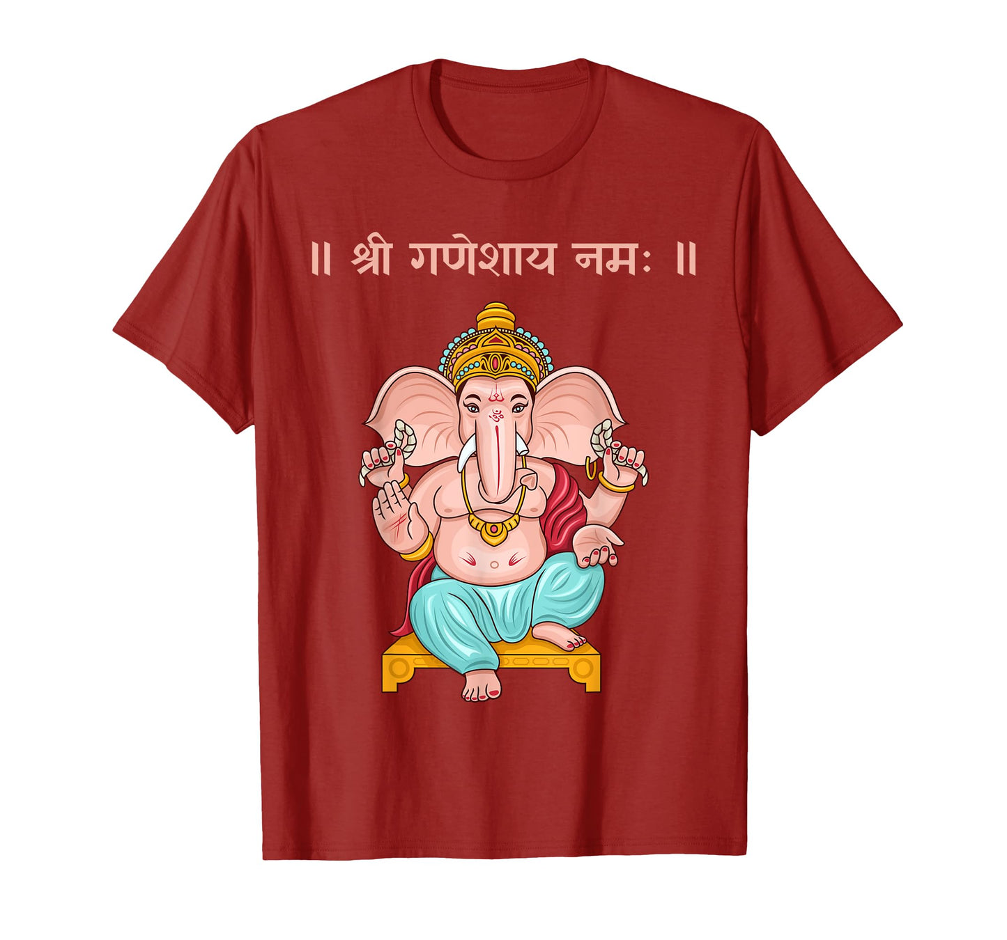 Ganapati, Ganesh, Shree Ganeshaya Namaha Sanskrit Puja T-Shirt