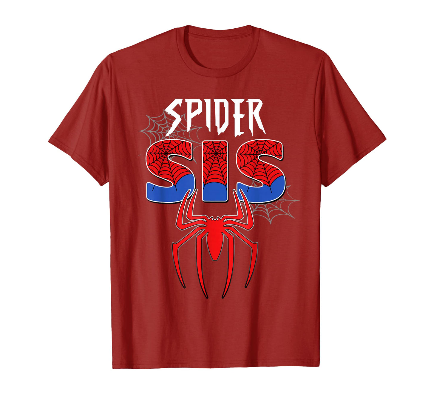 Birthday Party Family Spider Web Sister Cute Big Sis T-Shirt