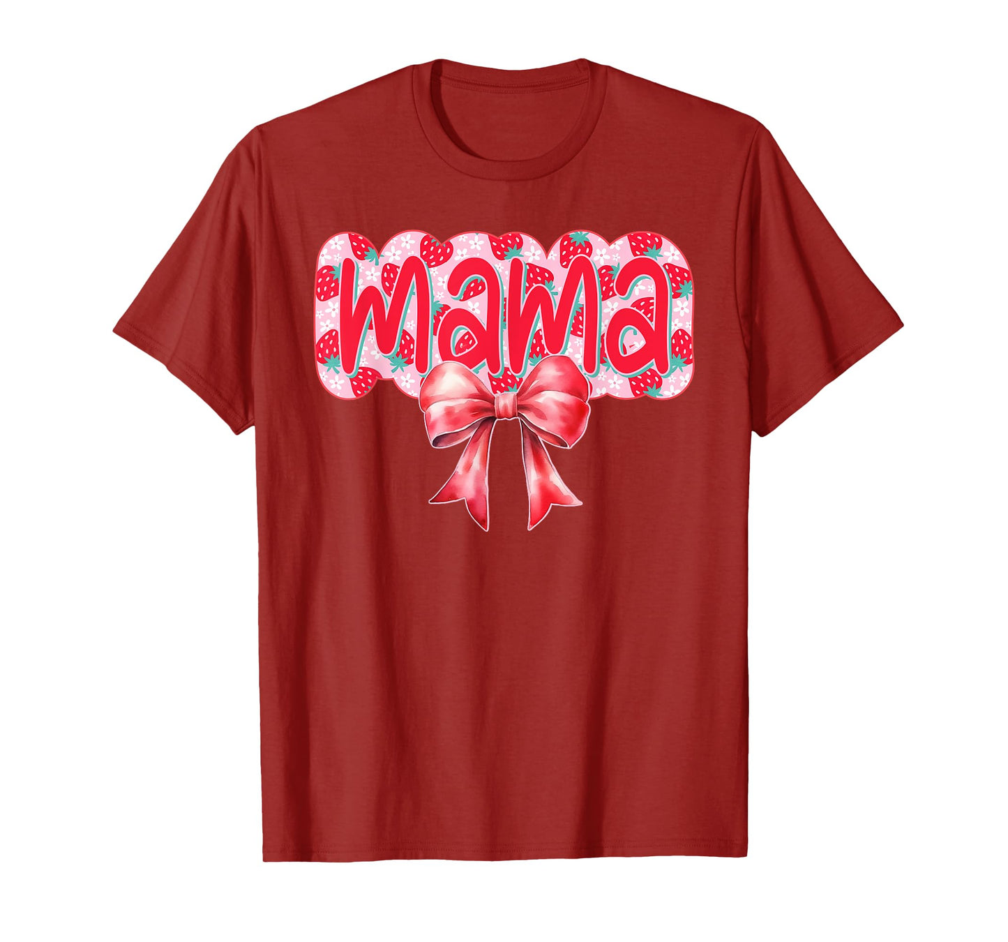 Mama Of The Berry First Birthday Strawberry Family Matching T-Shirt