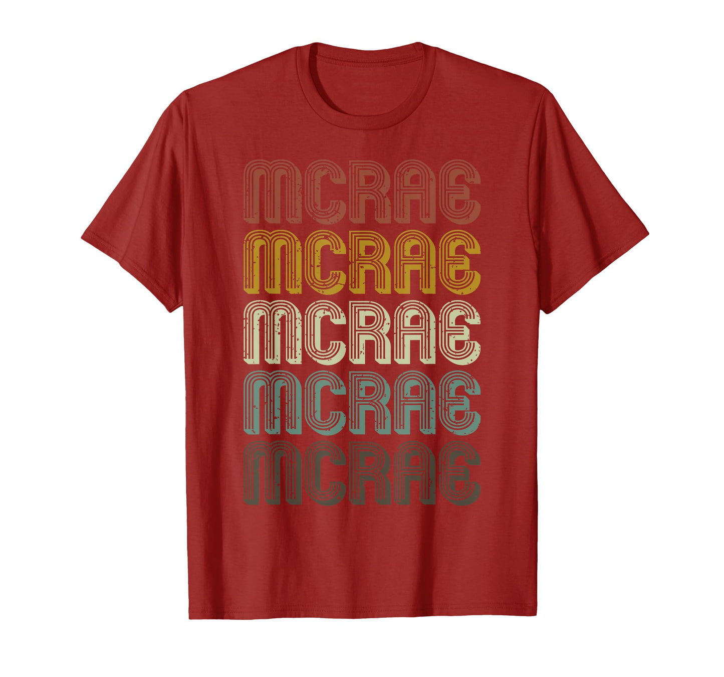 Retro Mcrae First Name Personalized Mcrae Groovy Vintage T-Shirt