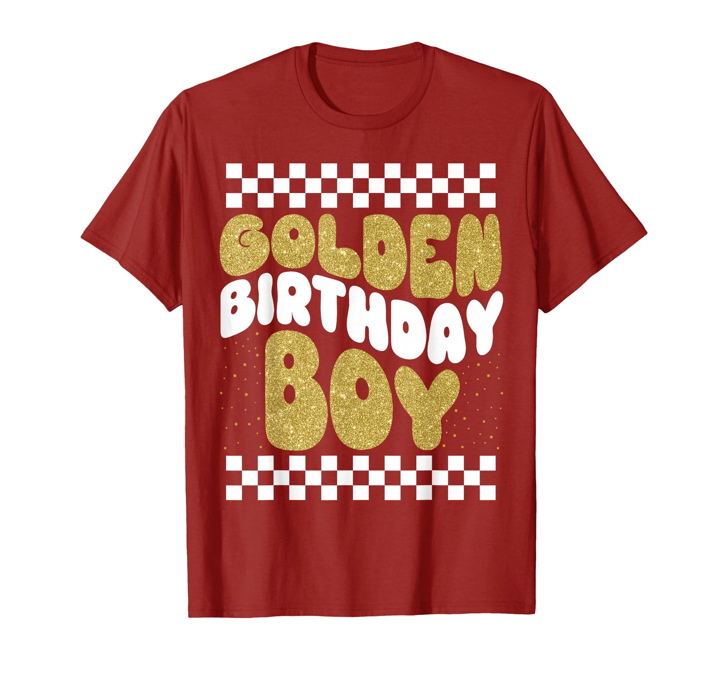 Golden Birthday Boys Bday Toddlers Birthday Party Decoration T-Shirt