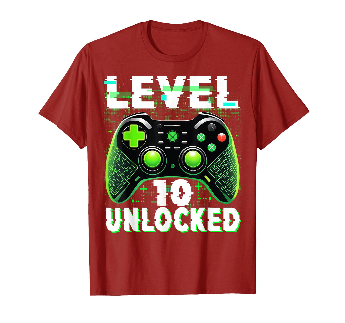 Level 10 Unlocked Shirt Funny Video Gamer Geek 10th Birthday T-Shirt