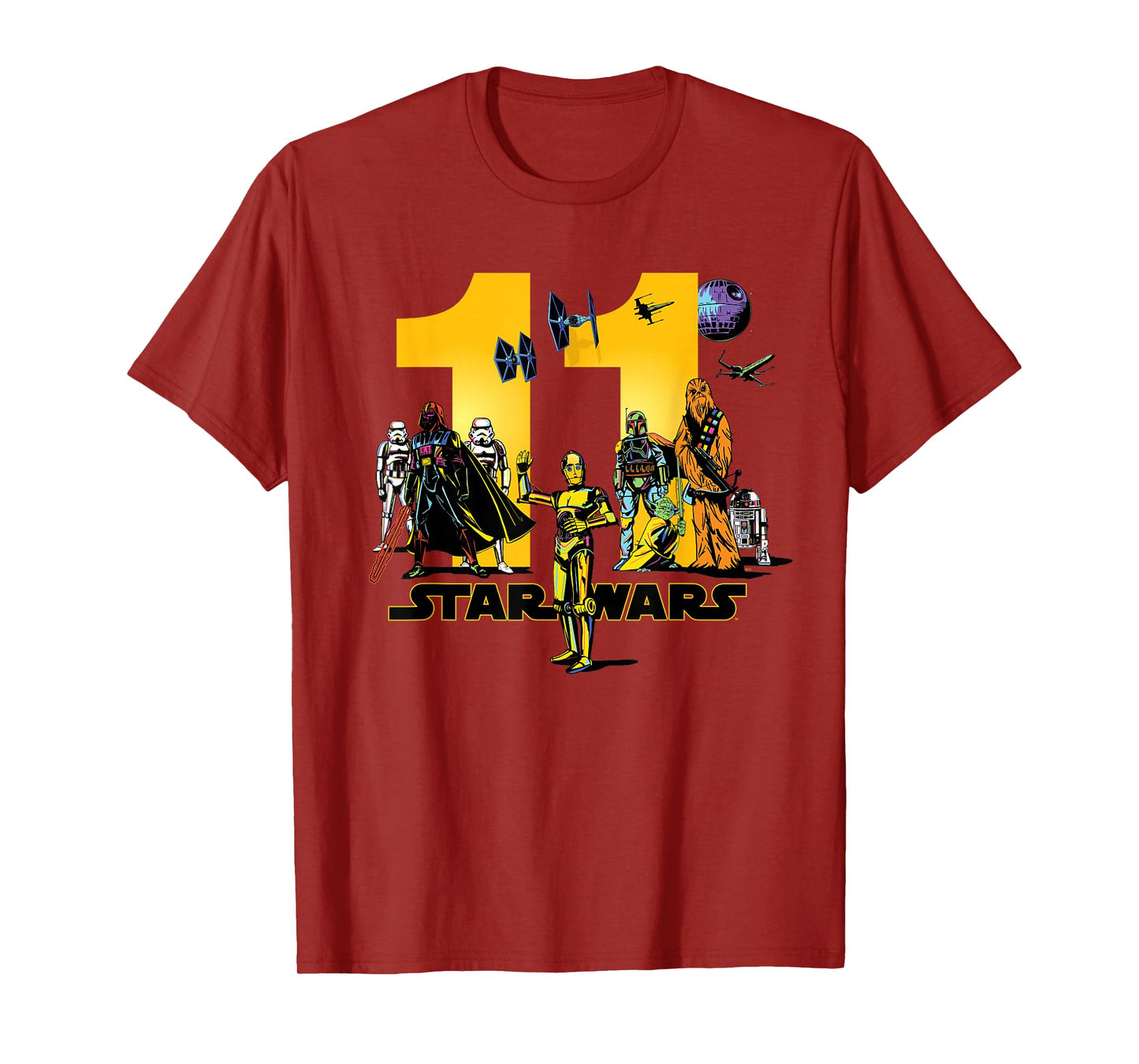 Star Wars Classic Characters Eleventh Birthday 11 Years Old T-Shirt